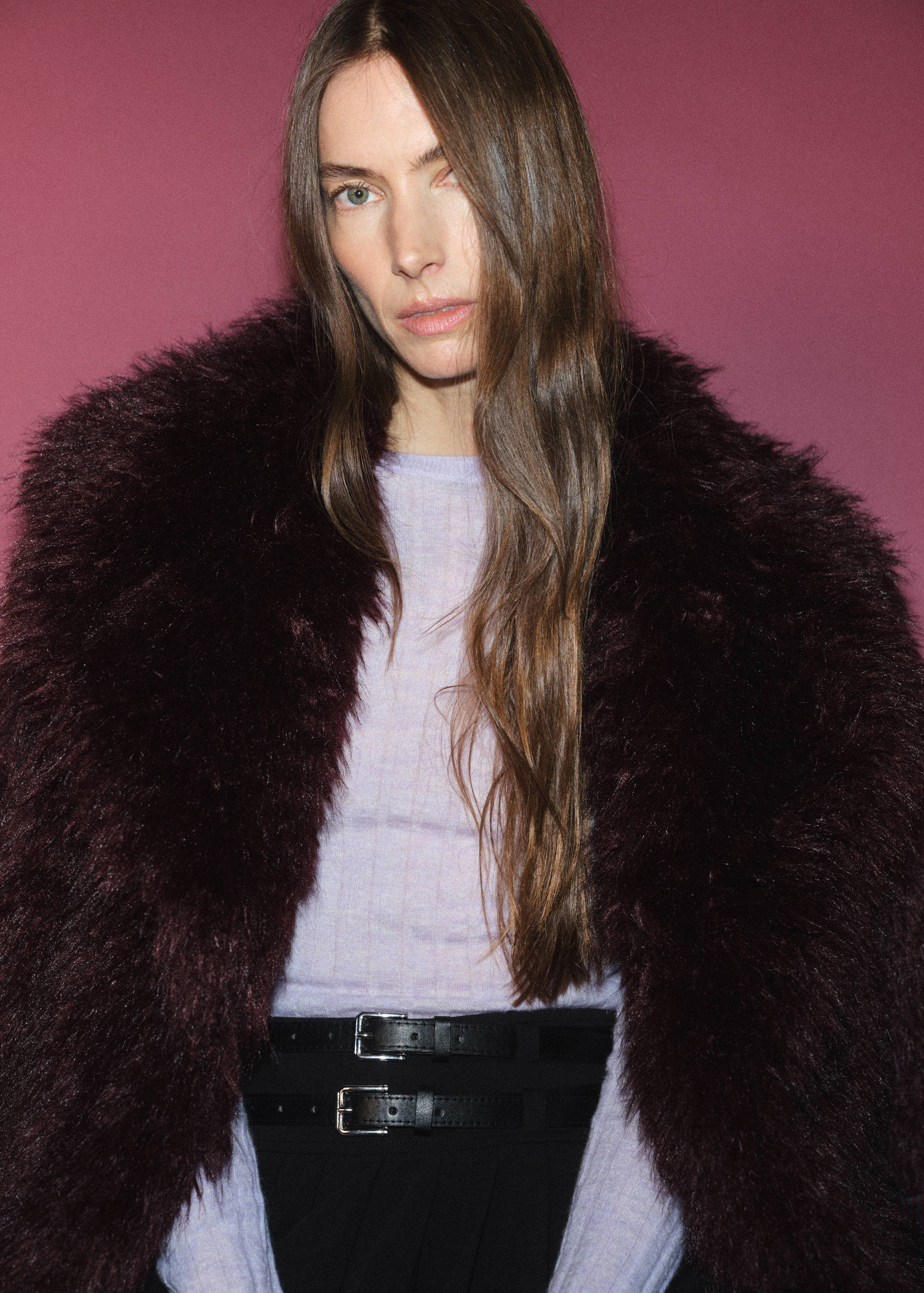 Double-belted pleated skirt - Details of the article 6