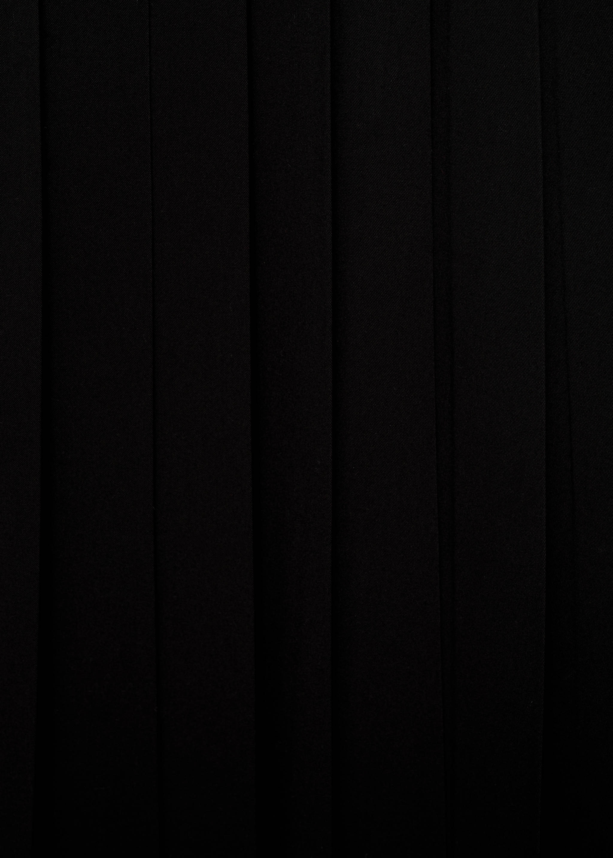 Double-belted pleated skirt - Details of the article 0