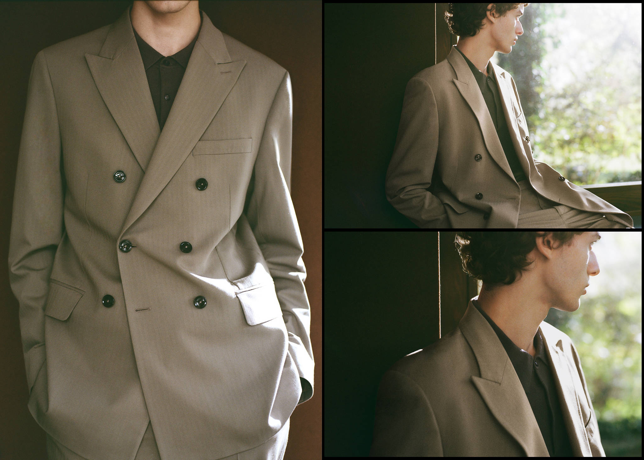 Veste de costume Monaco croisée slim-fit - Plan panoramique