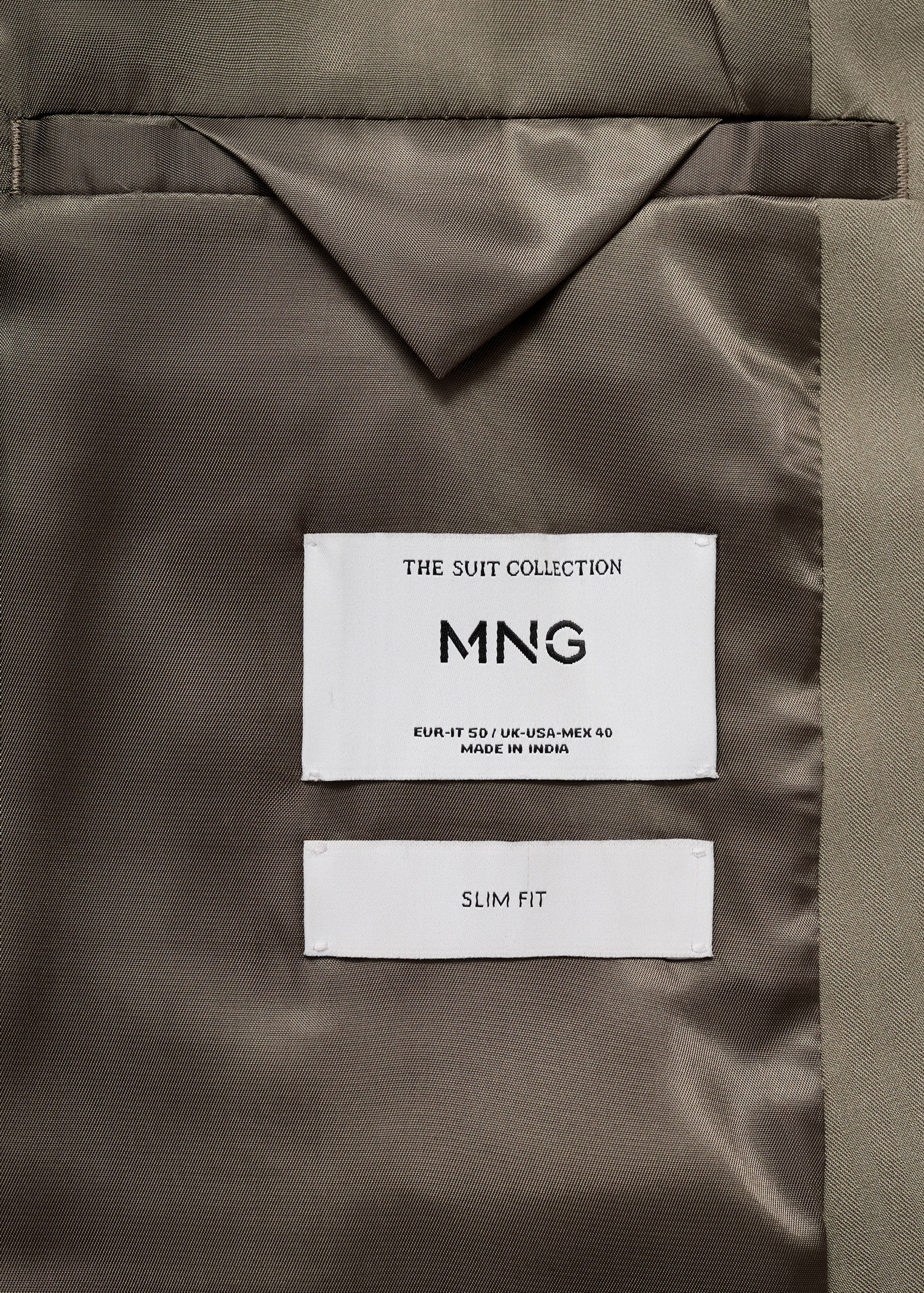 Monaco double-breasted slim-fit suit jacket - Details of the article 0