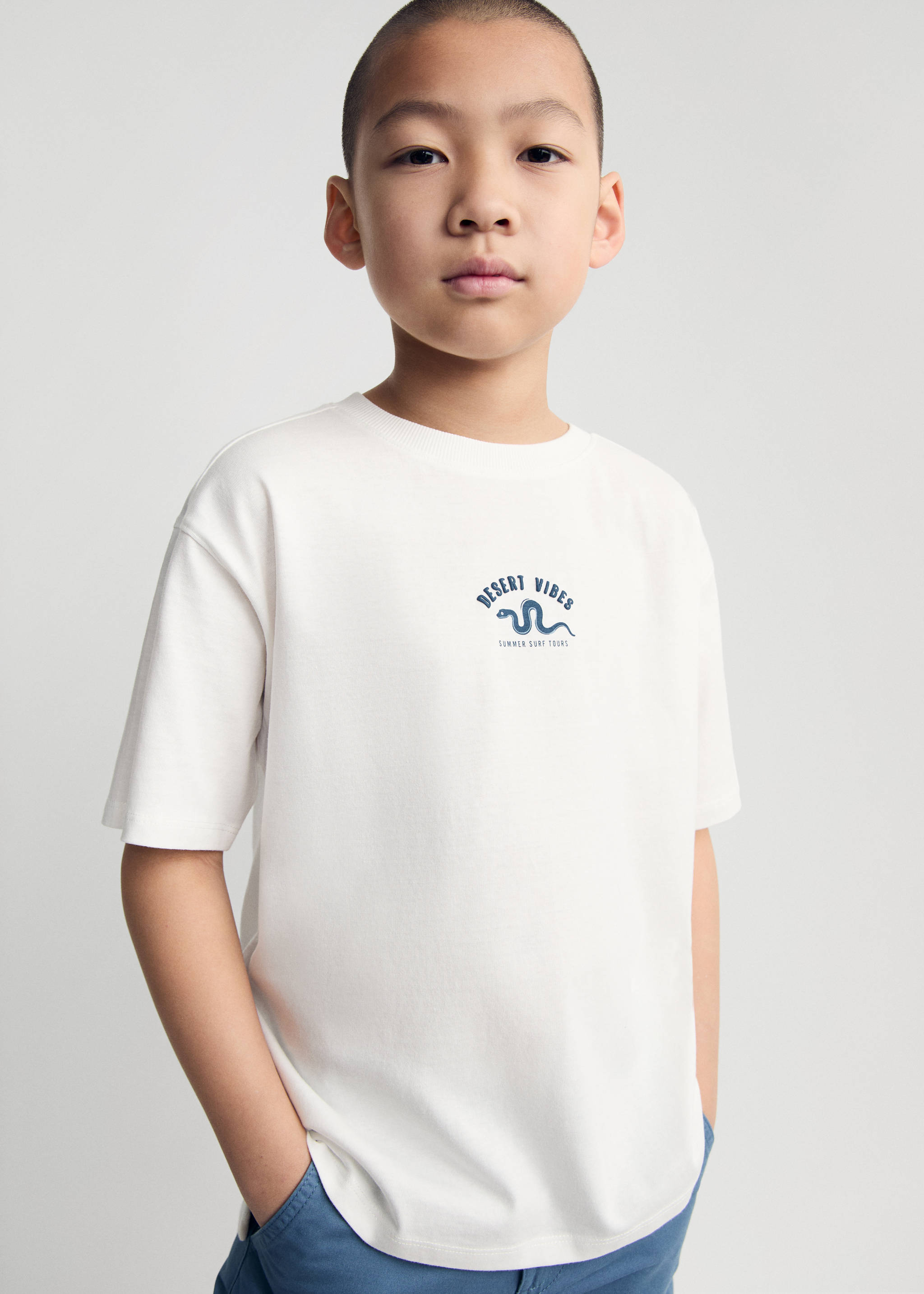 T-shirt imprimé manches courtes - Plan moyen