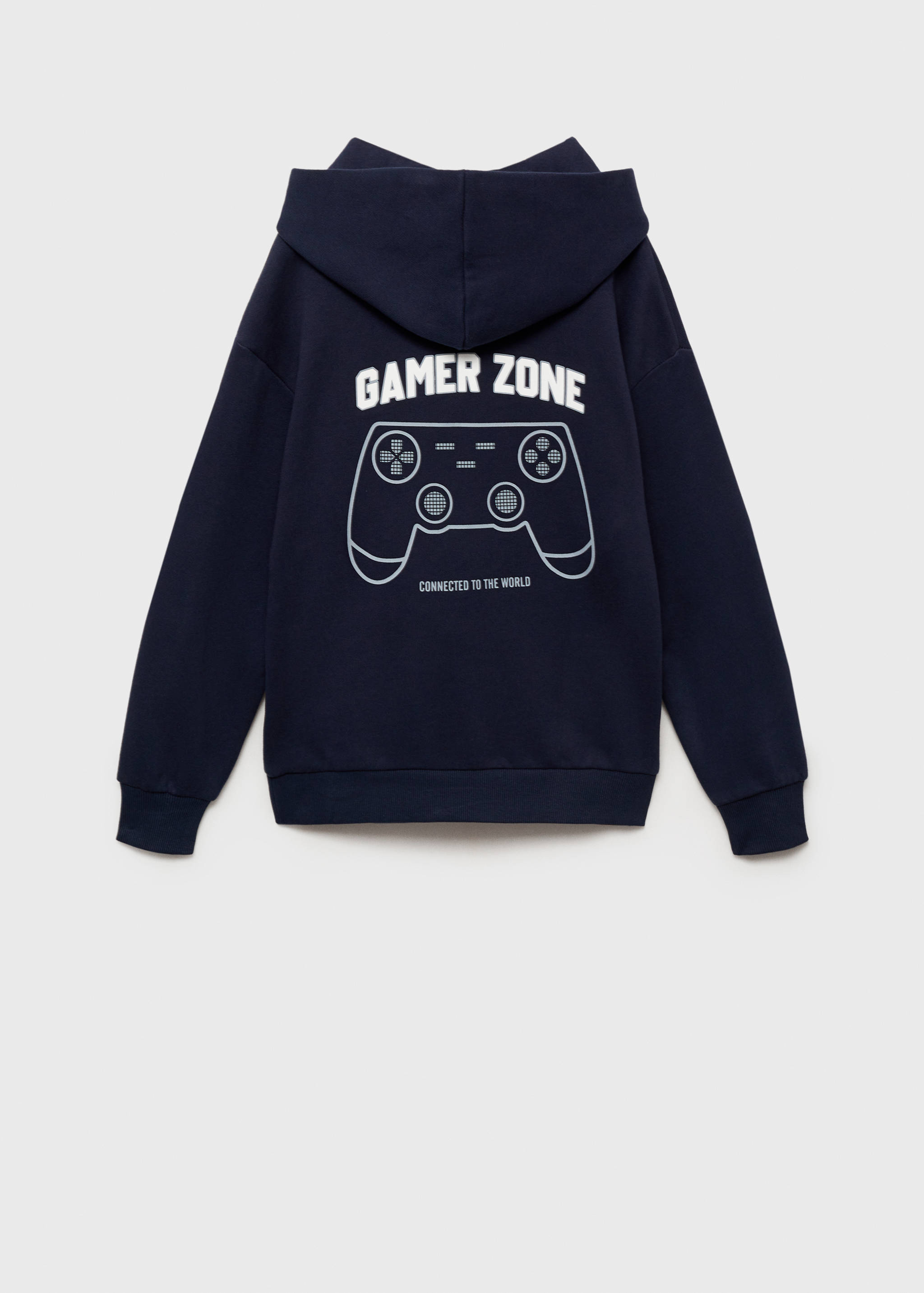 Sweat-shirt imprimé capuche - Verso de l’article