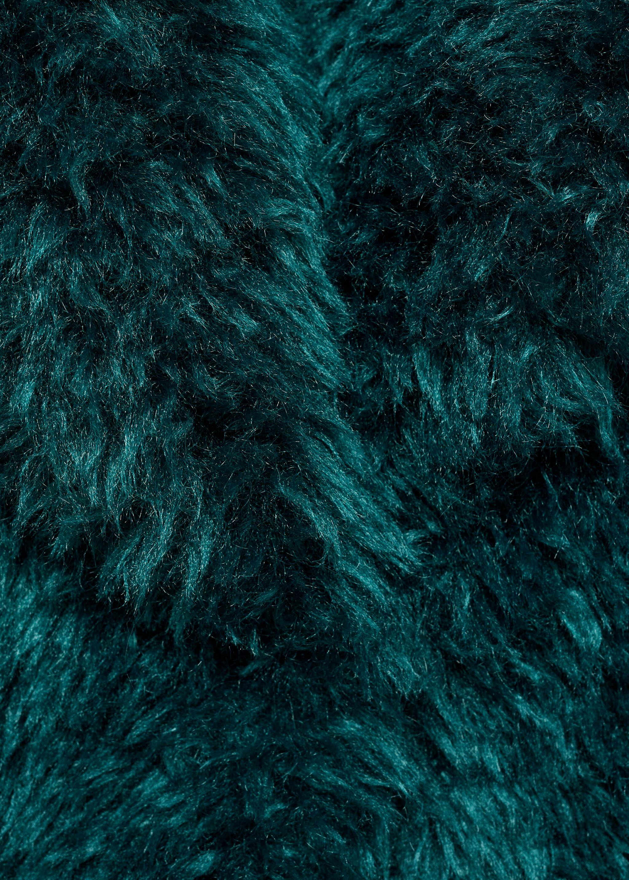 Faux-fur coat with lapels - Details of the article 8