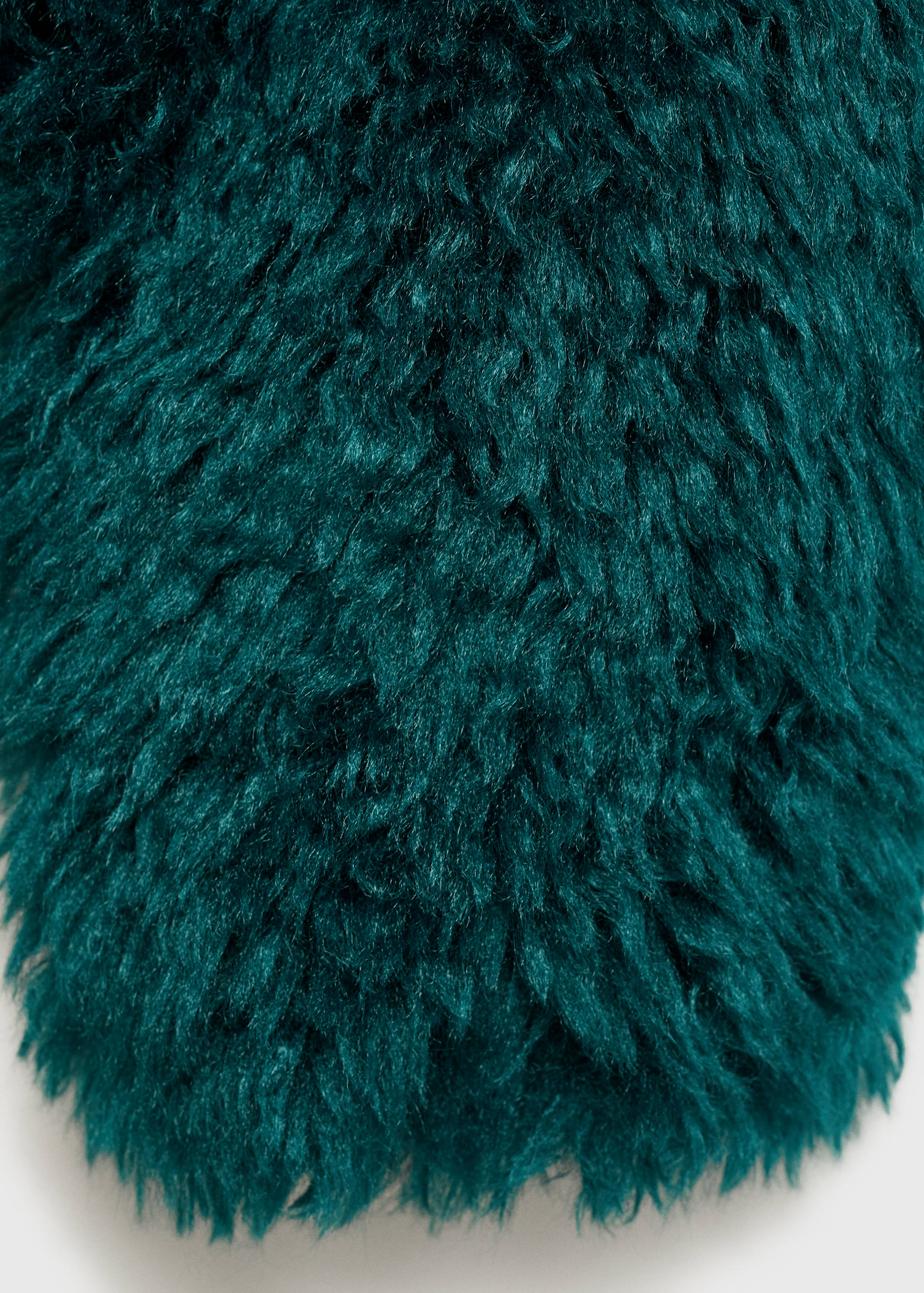 Faux-fur coat with lapels - Details of the article 0