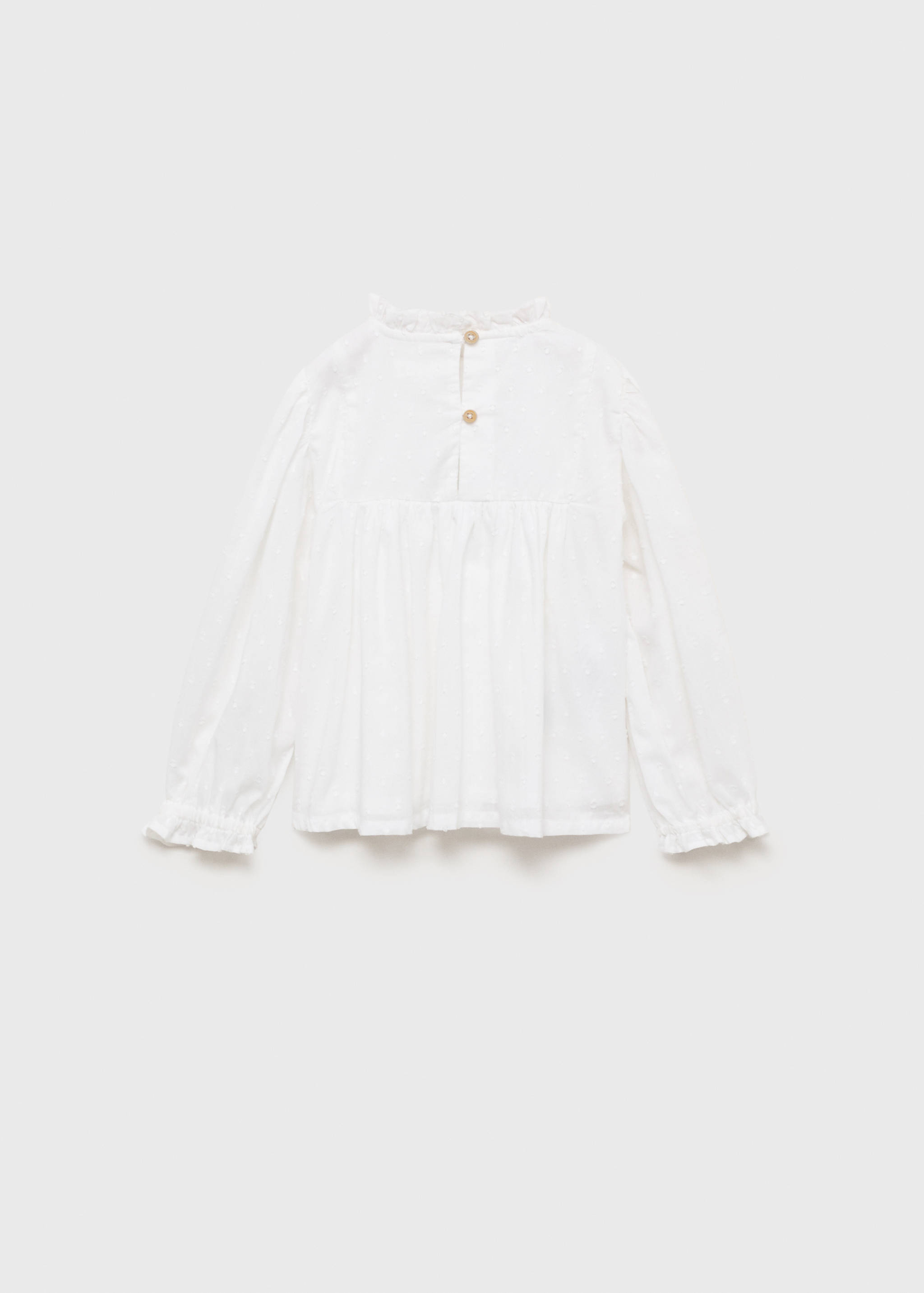 Embroidered cotton blouse - Reverse of the article