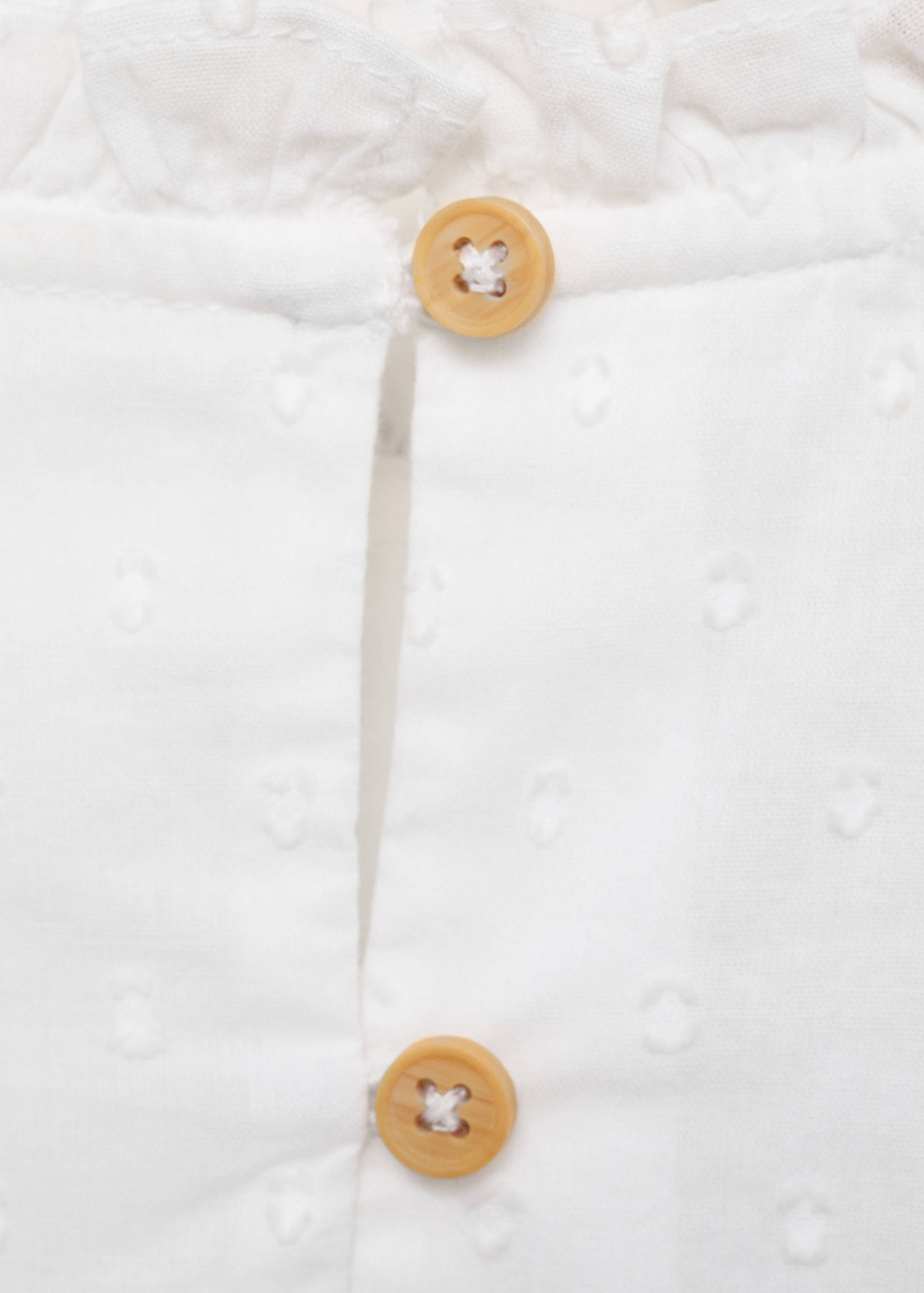 Embroidered cotton blouse - Details of the article 0