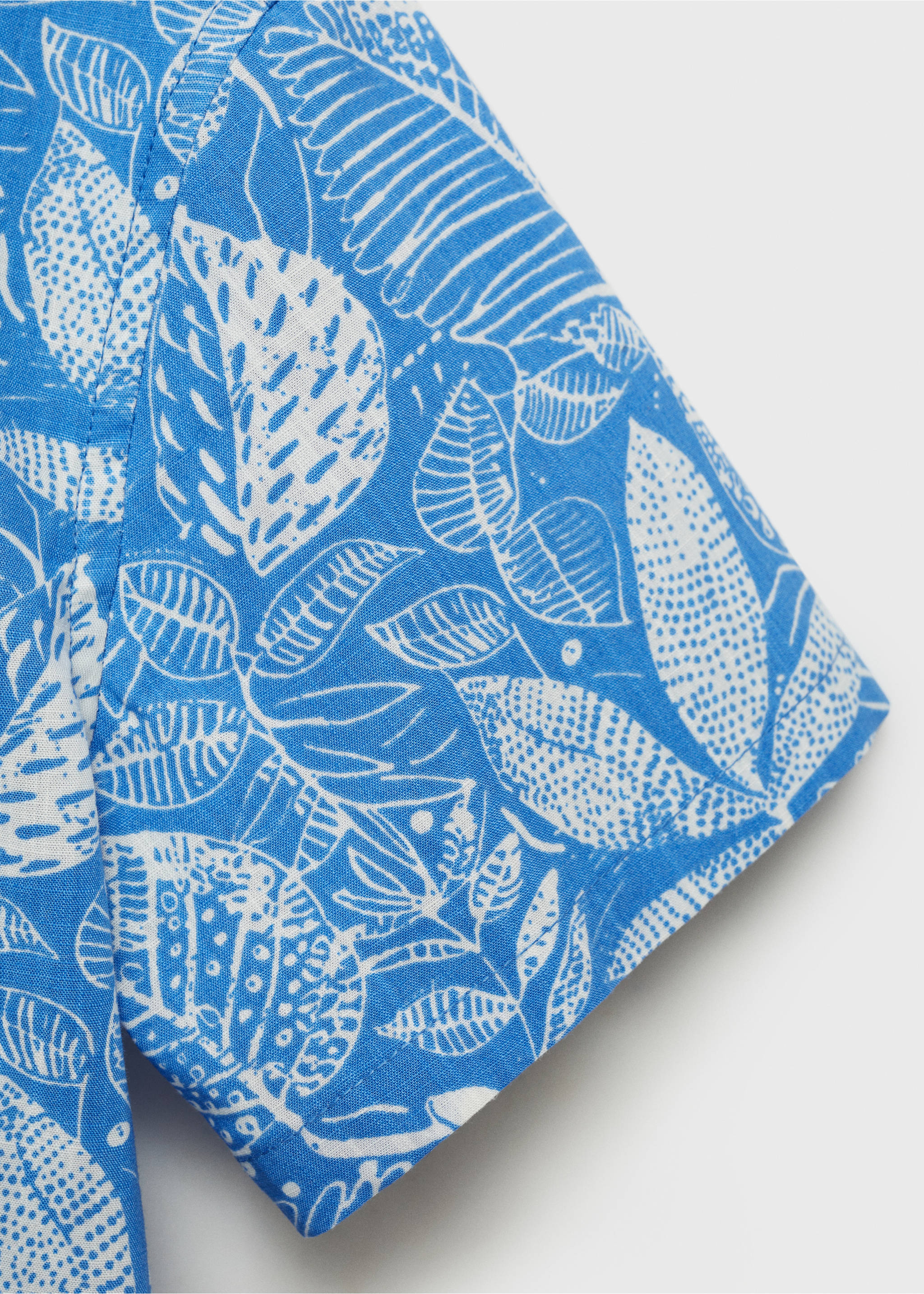 Camisa estampada hawaiana - Detalle del artículo 0, Azul eléctrico. Ref: 87060641-00.