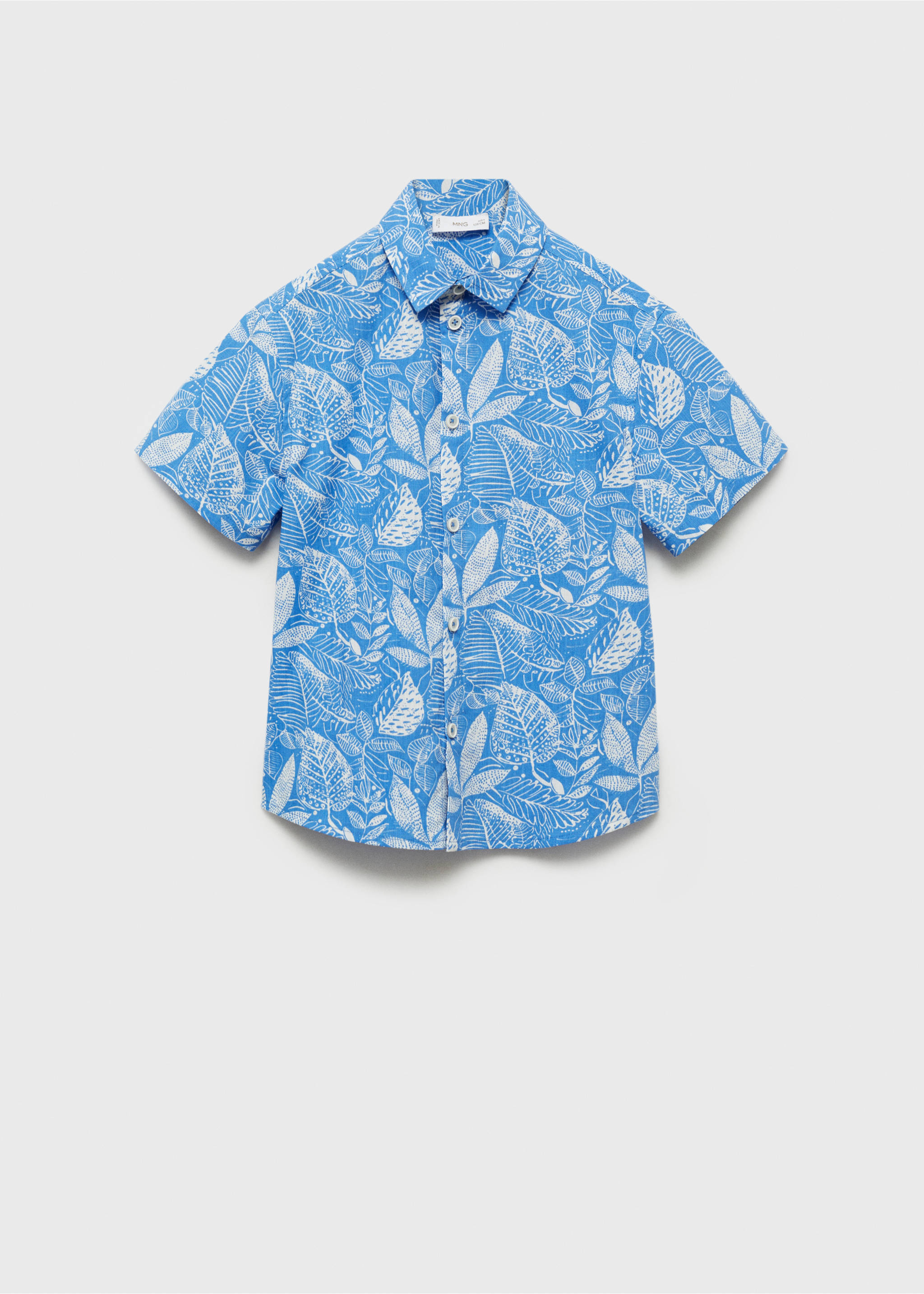 Camisa estampada hawaiana - Artículo sin modelo, Azul eléctrico. Ref: 87060641-00.