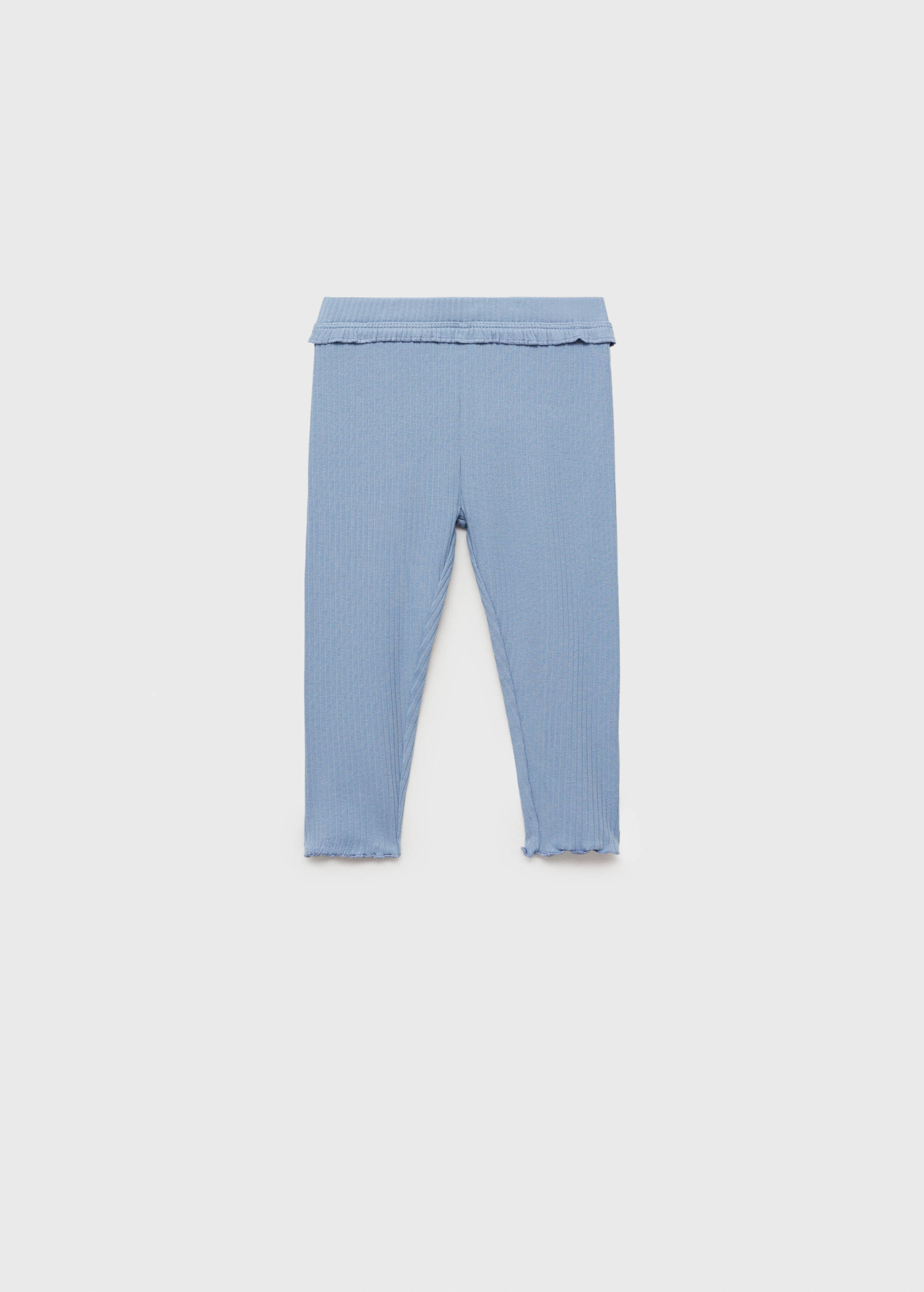 Cotton ribbed leggings - Article without model