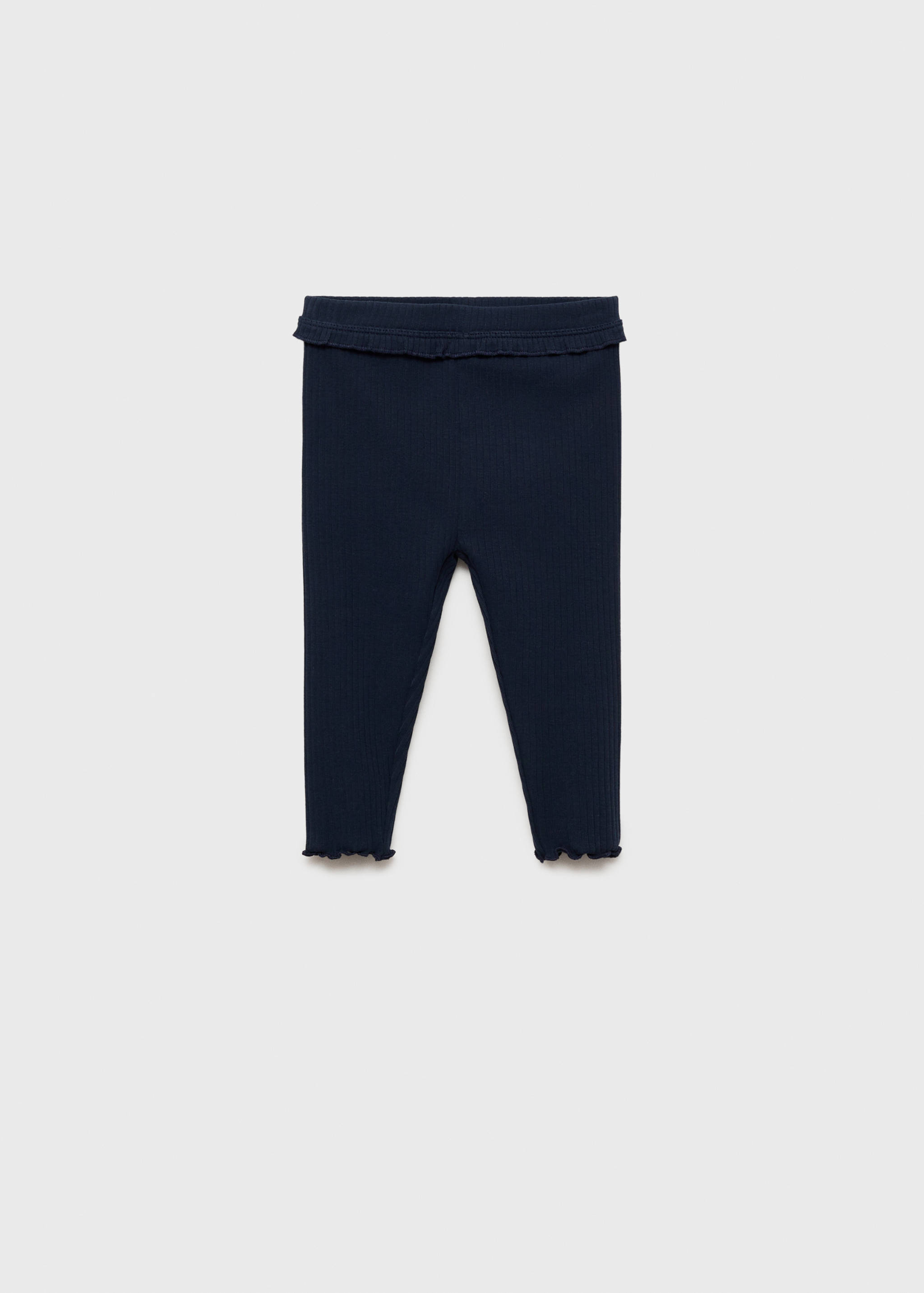 Cotton ribbed leggings - Article without model