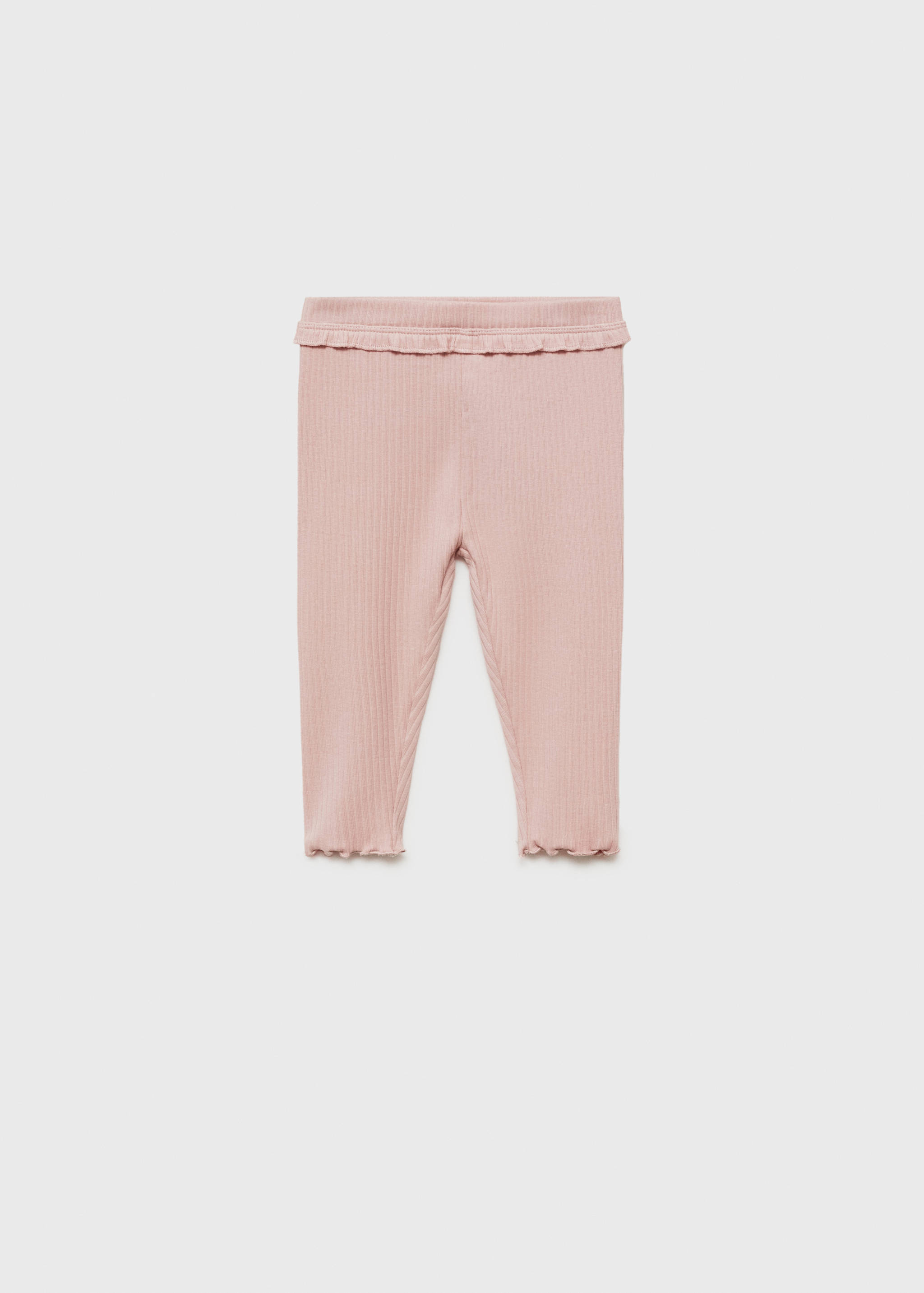 Cotton ribbed leggings - Article without model