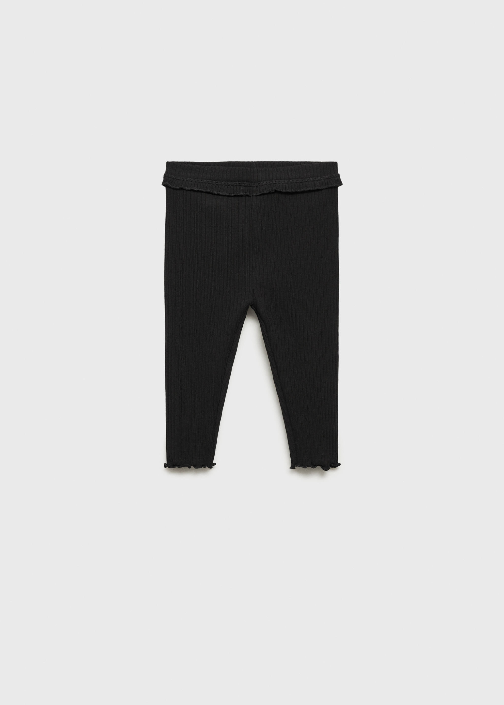 Cotton ribbed leggings - Article without model