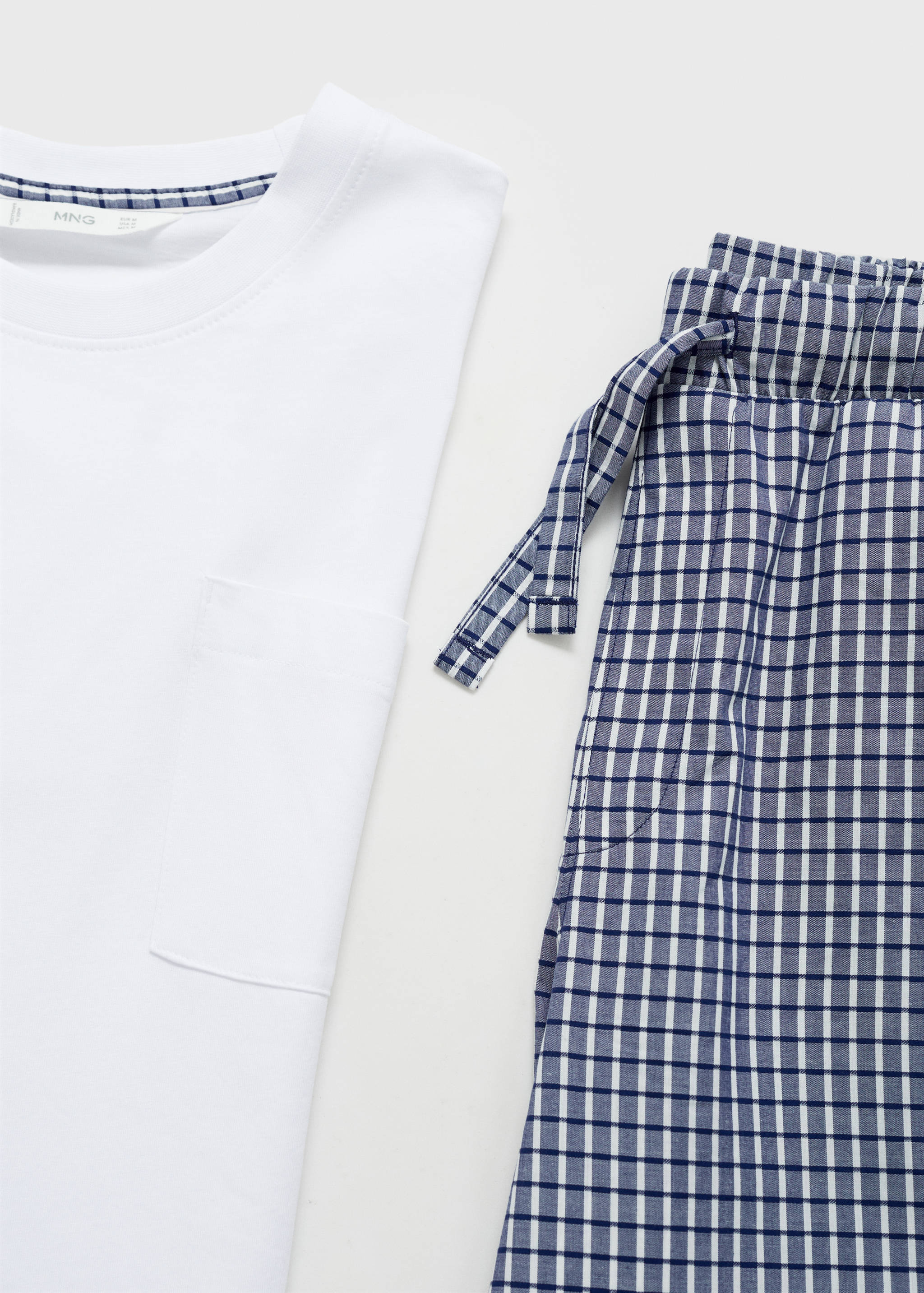 100% cotton check pyjama set - Details of the article 8