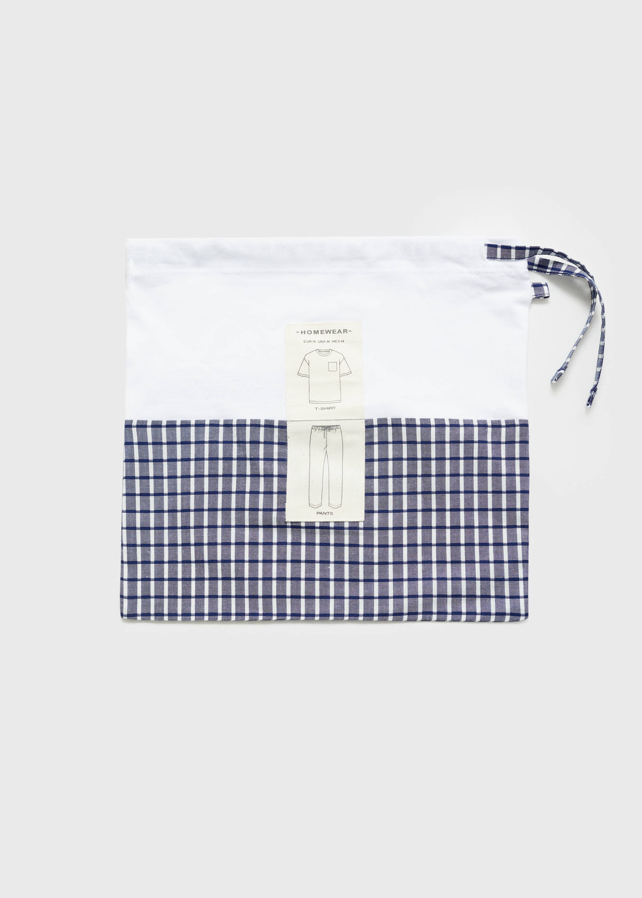 100% cotton check pyjama set - Details of the article 0
