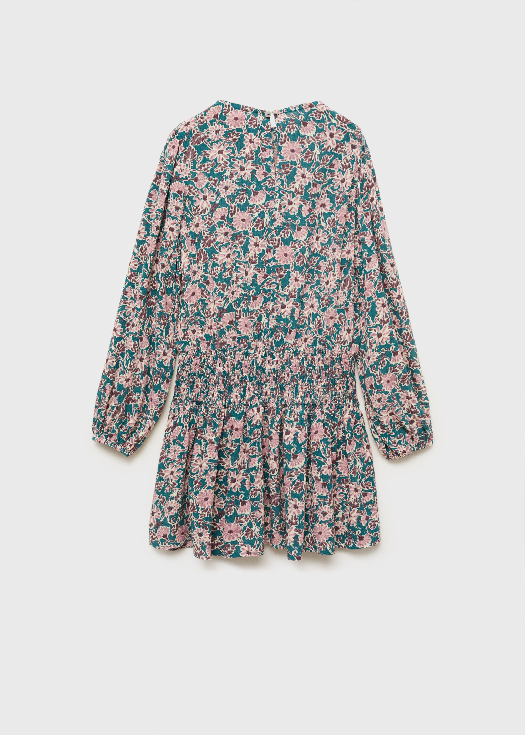 Vestido flores detalle fruncido - Reverso del artículo