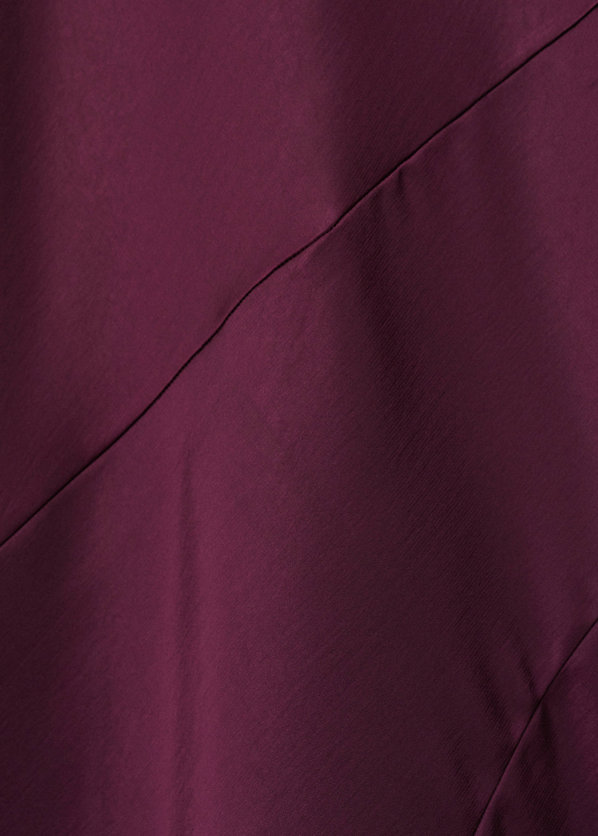 Satin dress with seam detail - Details of the article 8