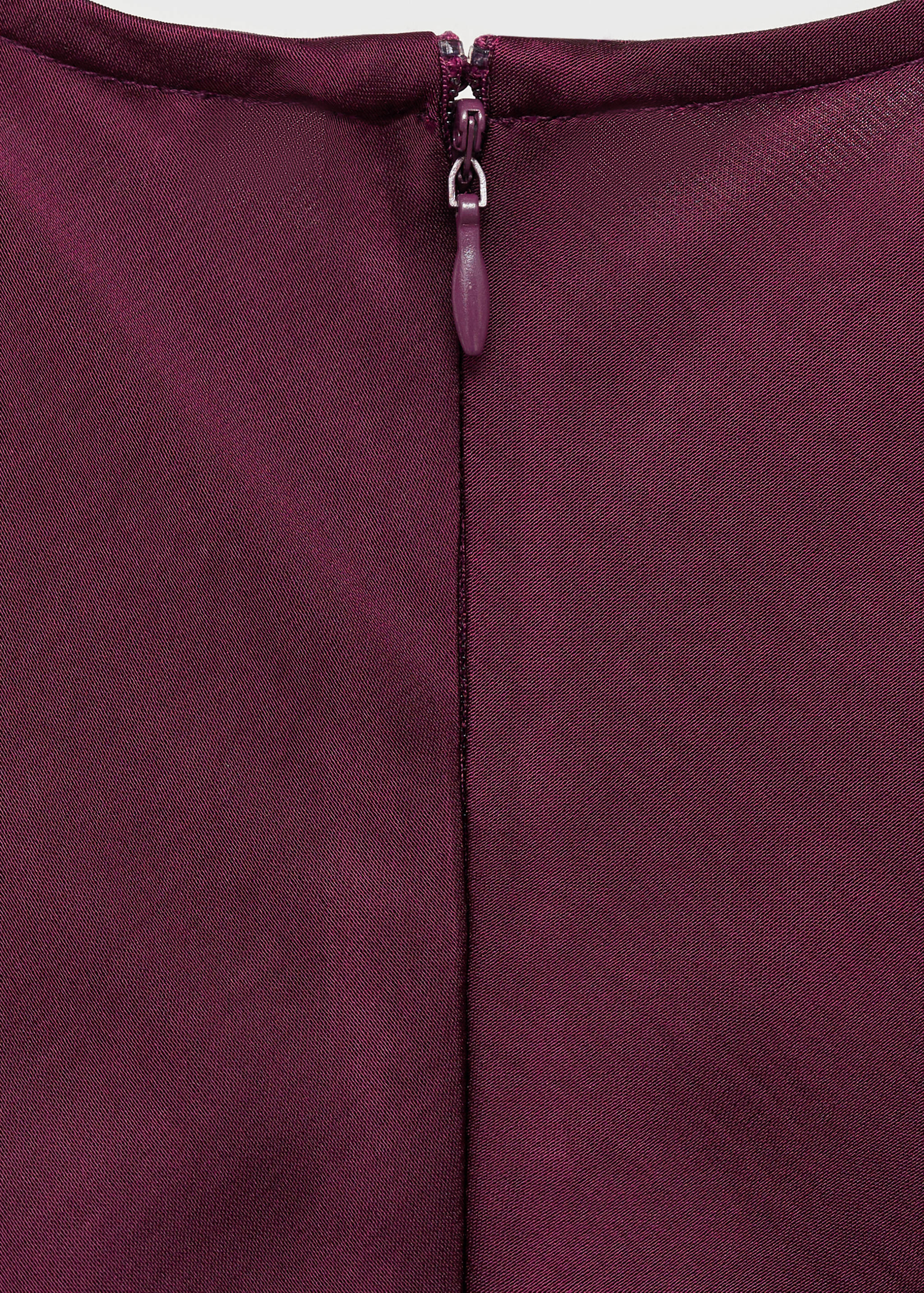 Satin dress with seam detail - Details of the article 0