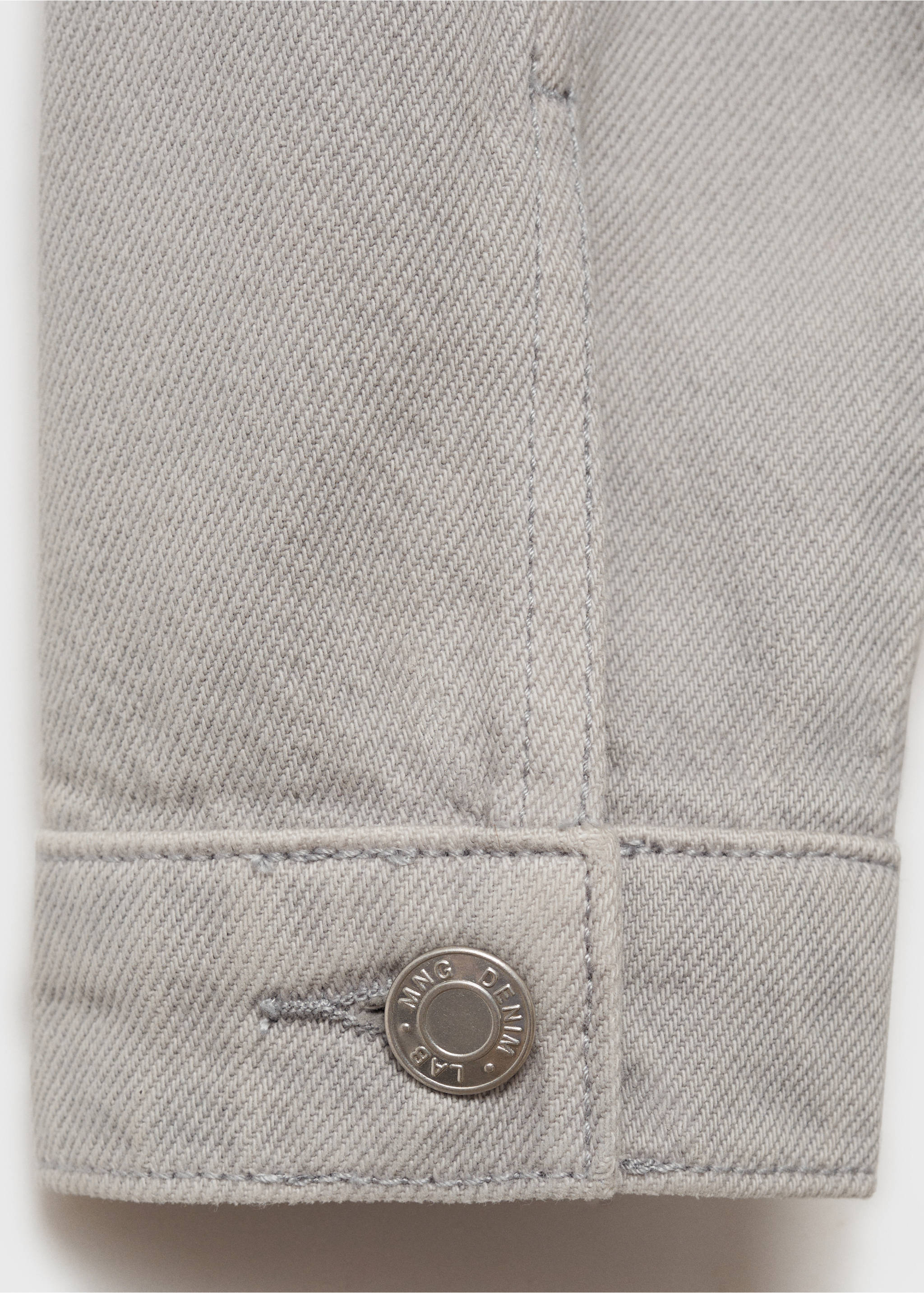 Studded denim jacket - Details of the article 0, Denim Grey. Ref: 87061049-00.