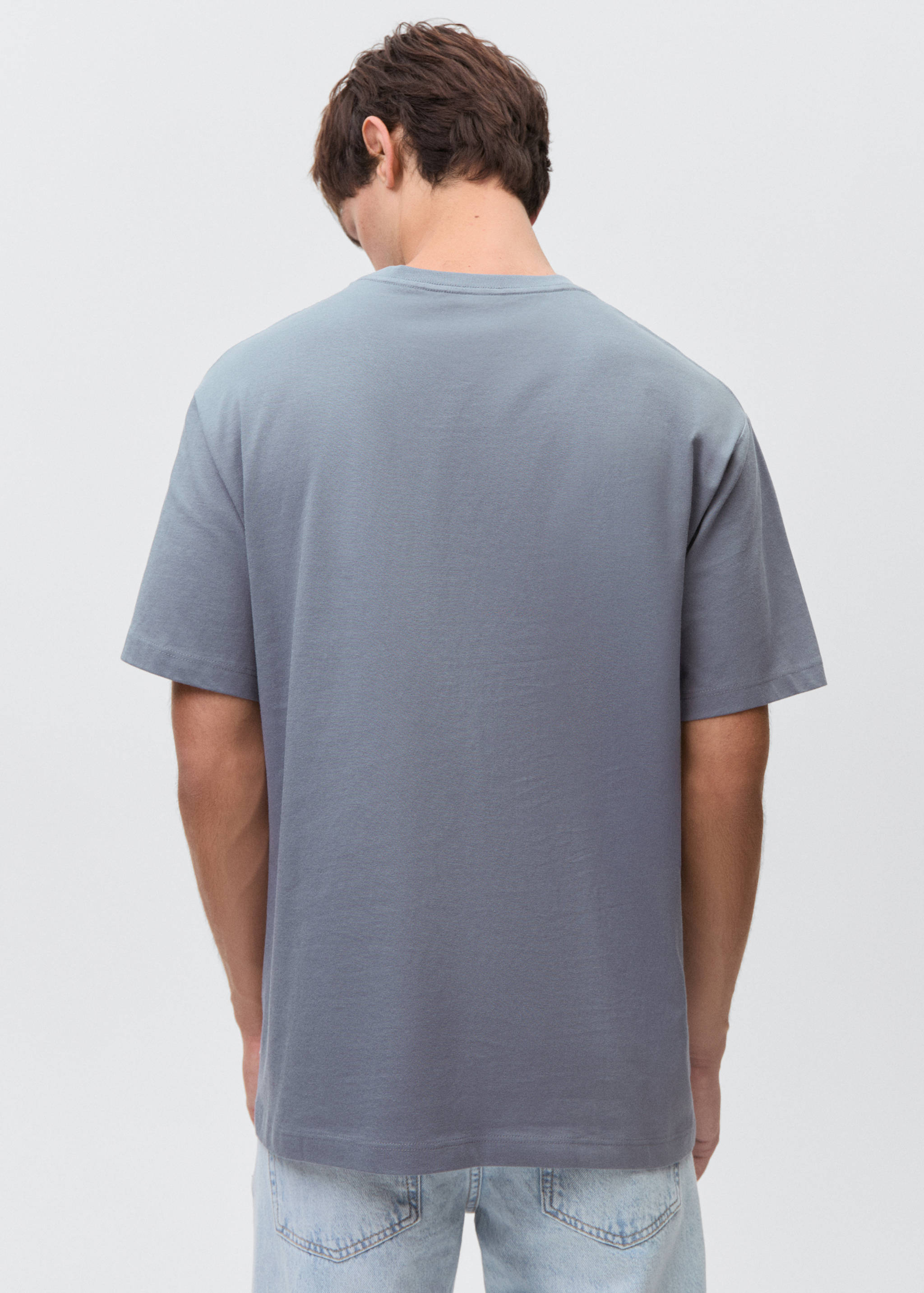 Essential cotton-blend T-shirt - Reverse of the article