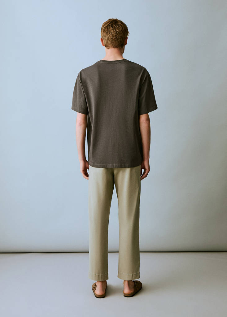 Straight-fit chino trousers — Mint Green