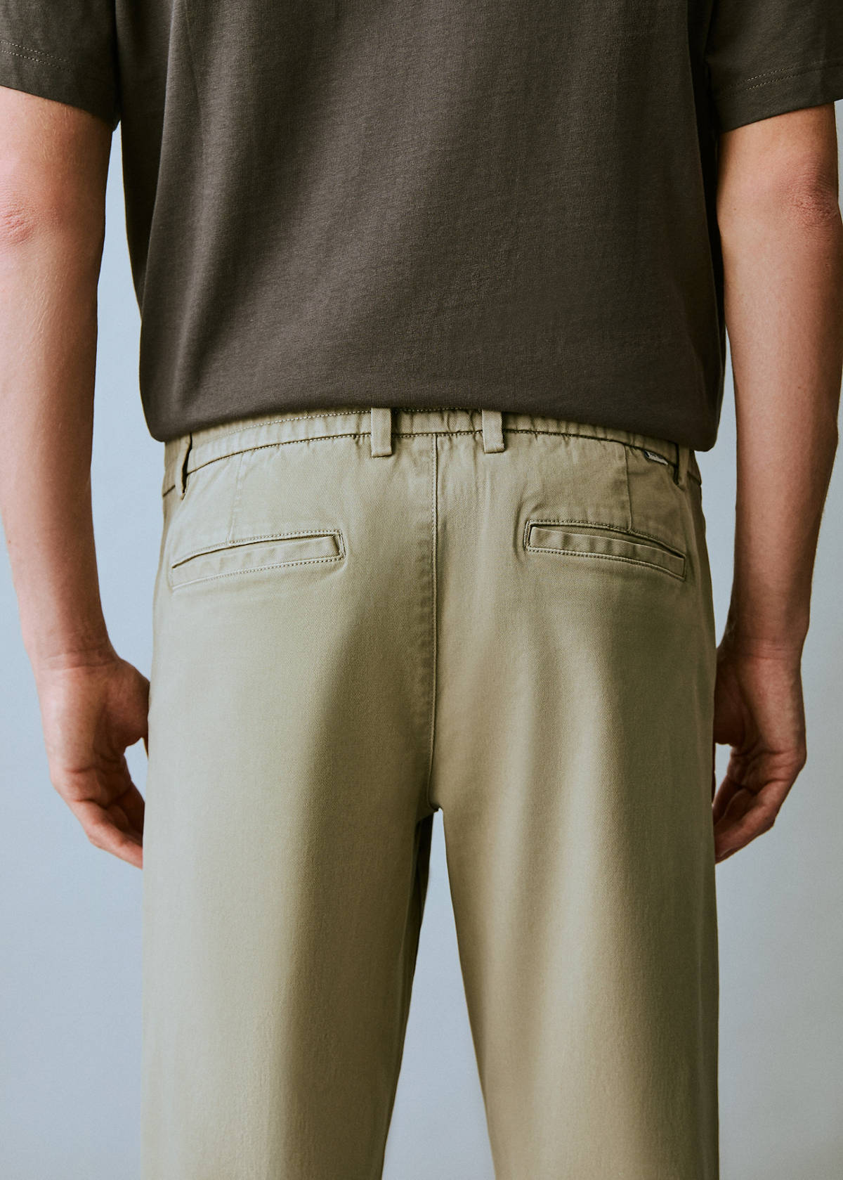 Straight-fit chino trousers — Mint Green