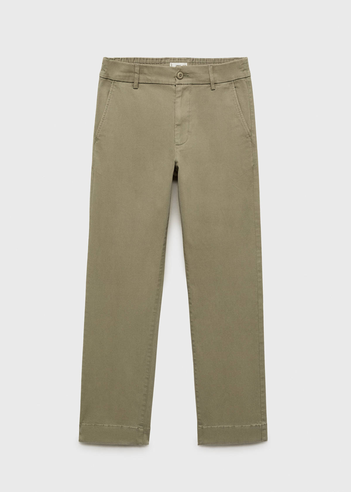Straight-fit chino trousers — Mint Green