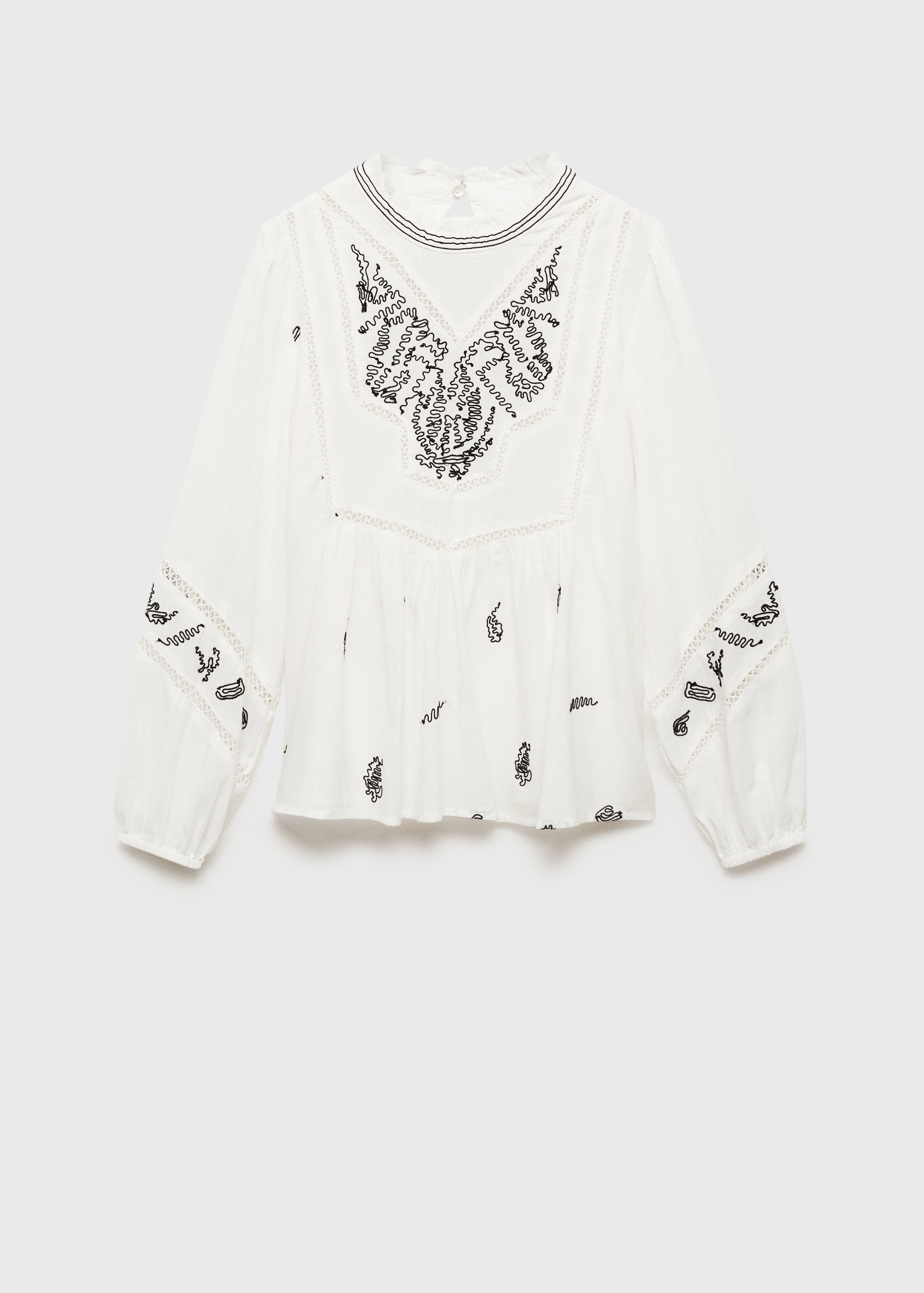 Cotton embroidered blouse - Article without model
