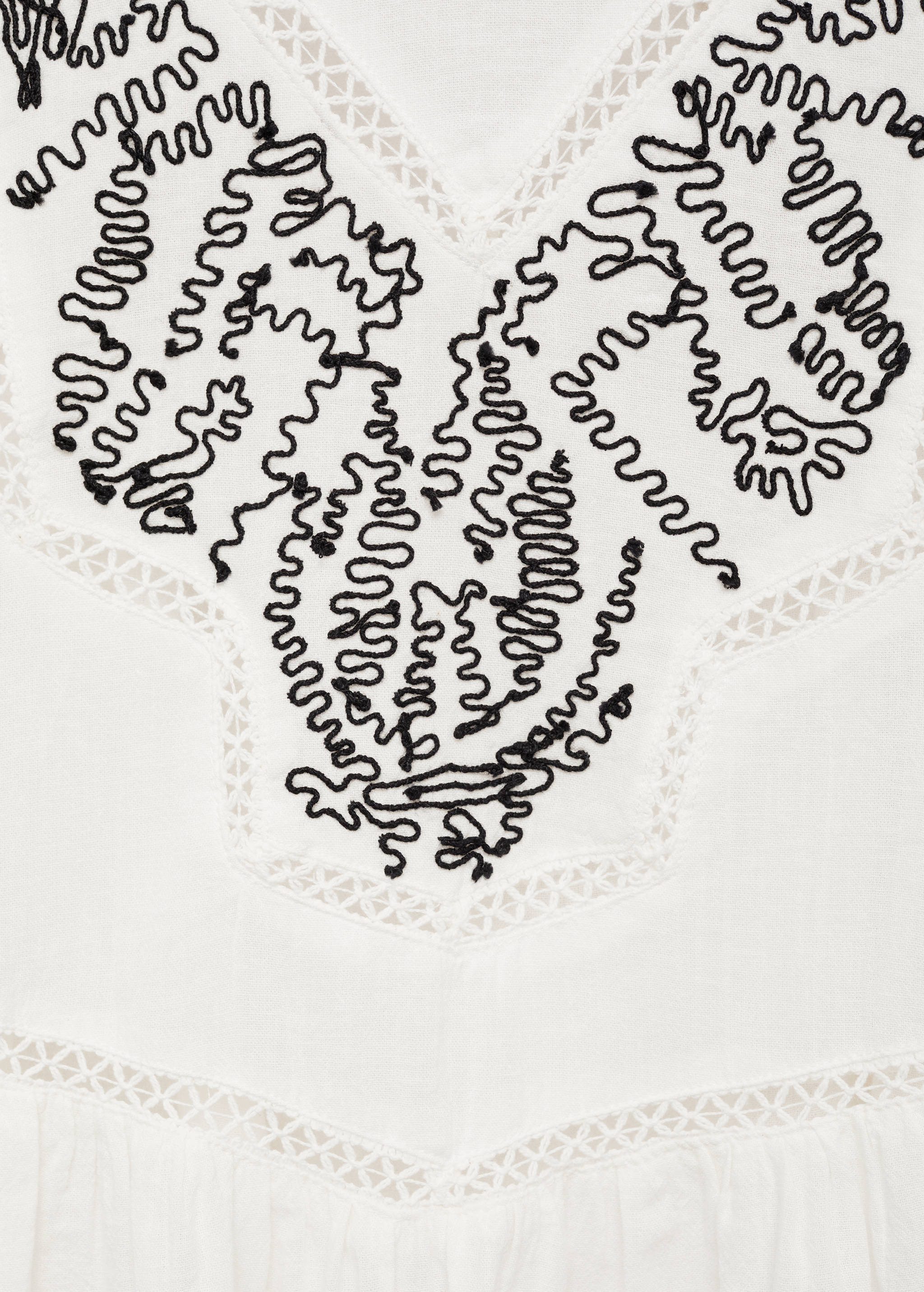 Cotton embroidered blouse - Details of the article 8
