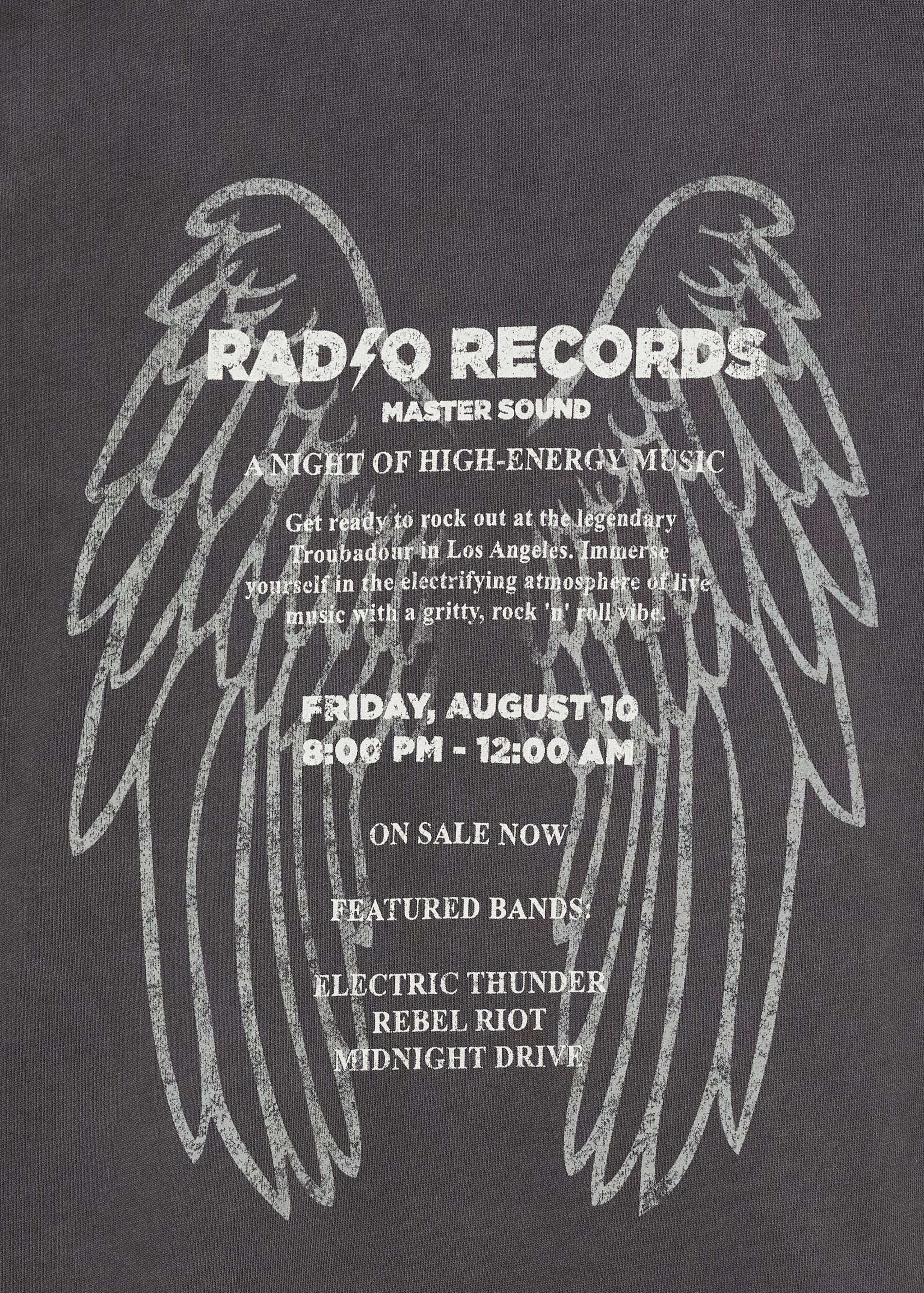 Distressed-effect sweatshirt - Reverse of the article