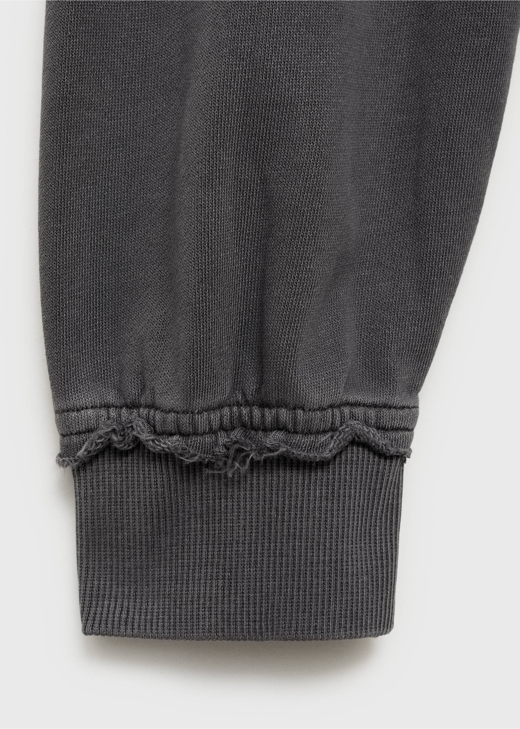 Sudadera efecto desgastado - Detalle del artículo 0, Gris antracita. Ref: 87061515-00.