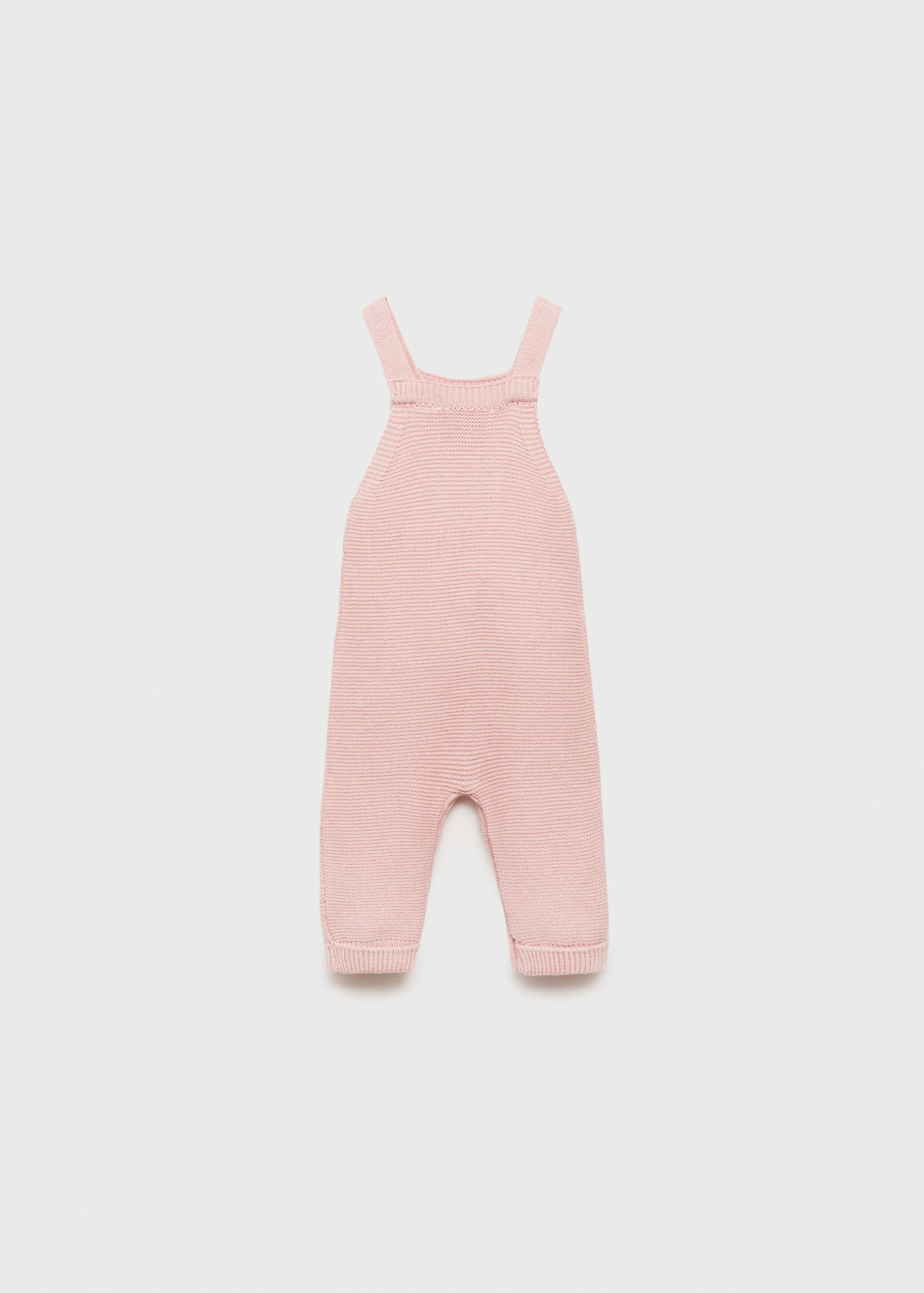 Cotton knit dungarees - Reverse of the article
