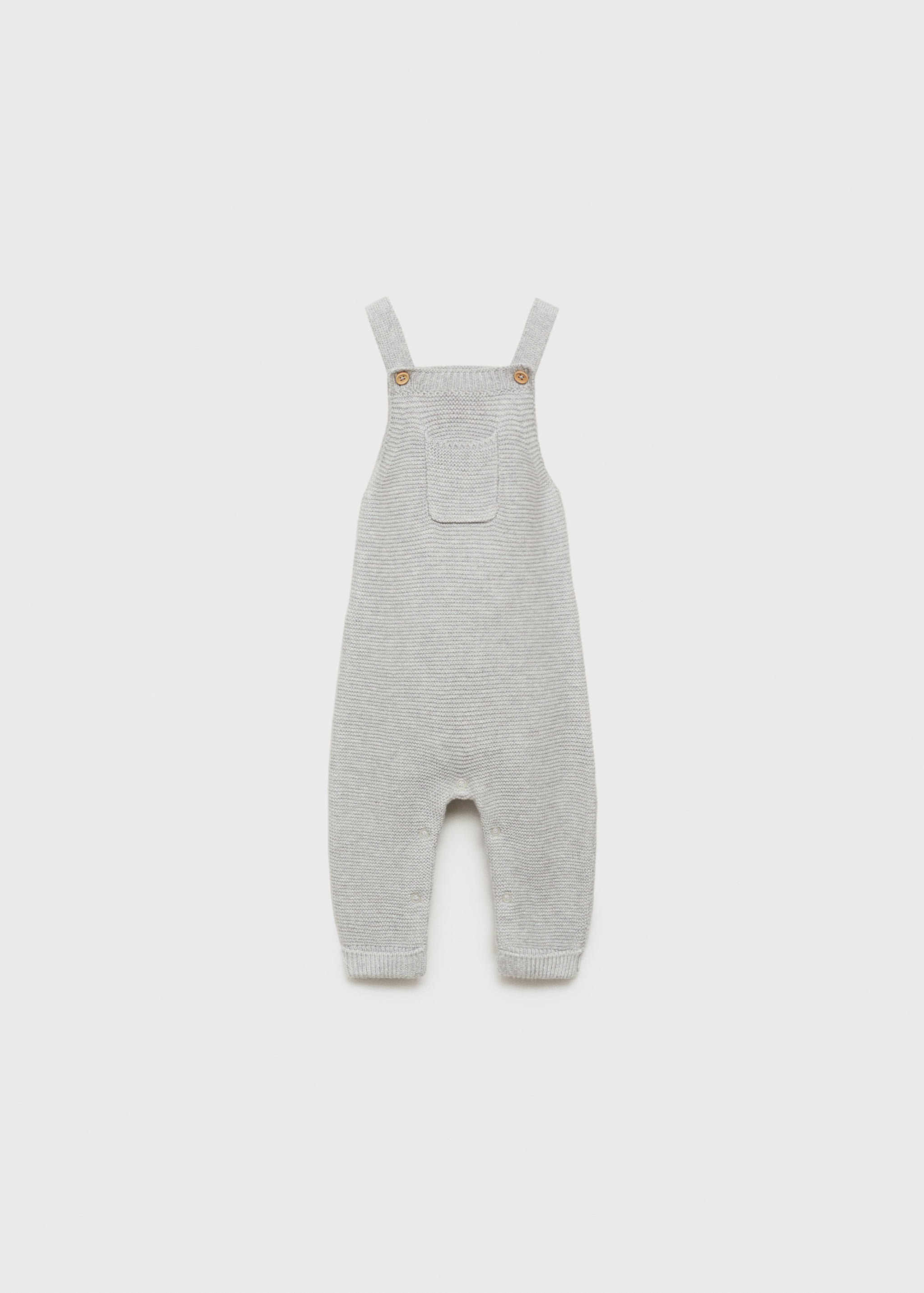 Cotton knit dungarees - Article without model