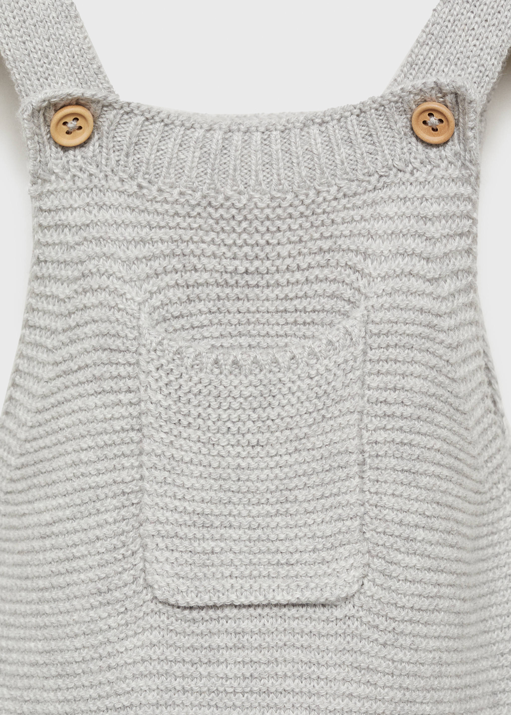 Cotton knit dungarees - Details of the article 8