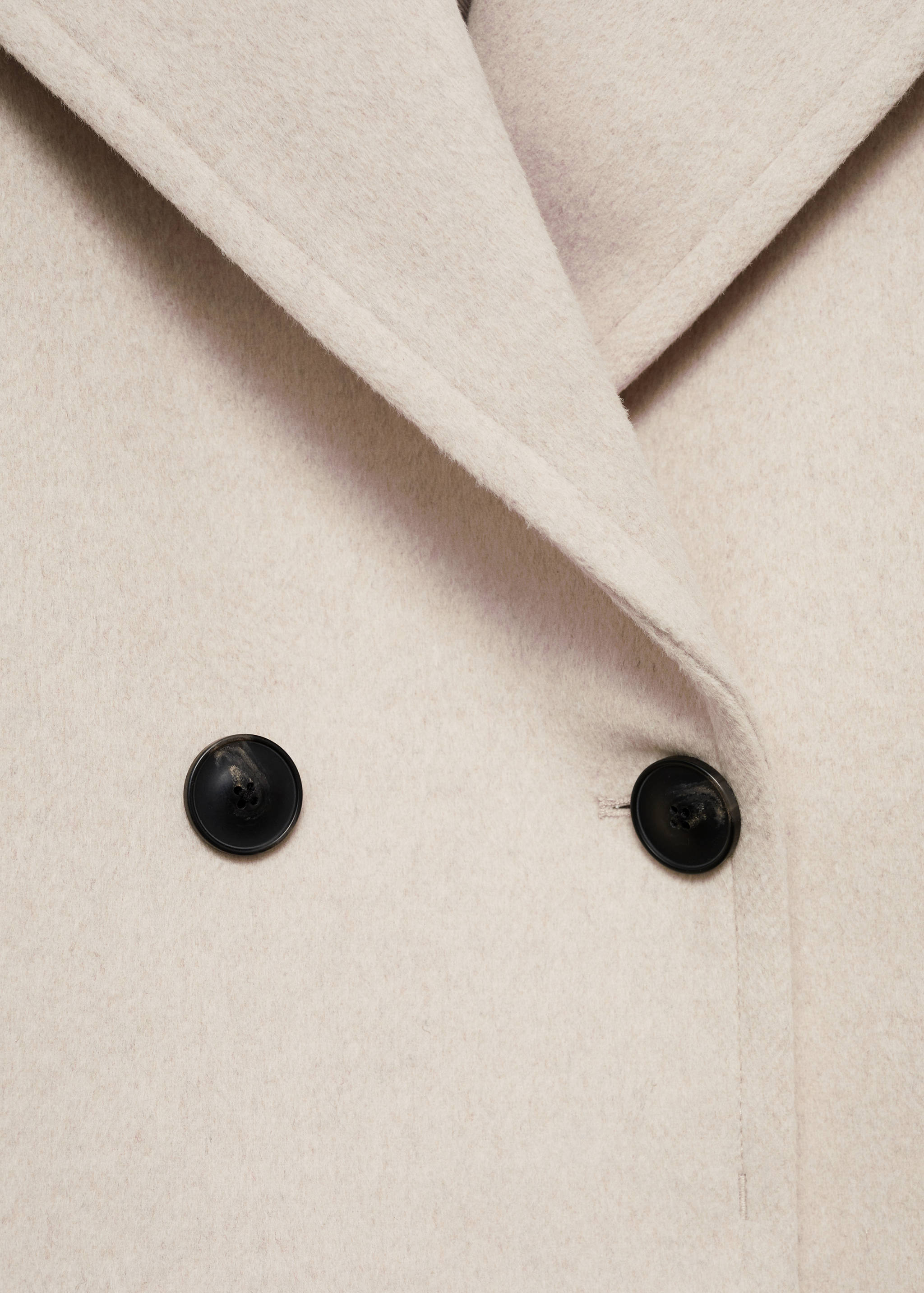 Wool-blend jacket with maxi lapels - Details of the article 0