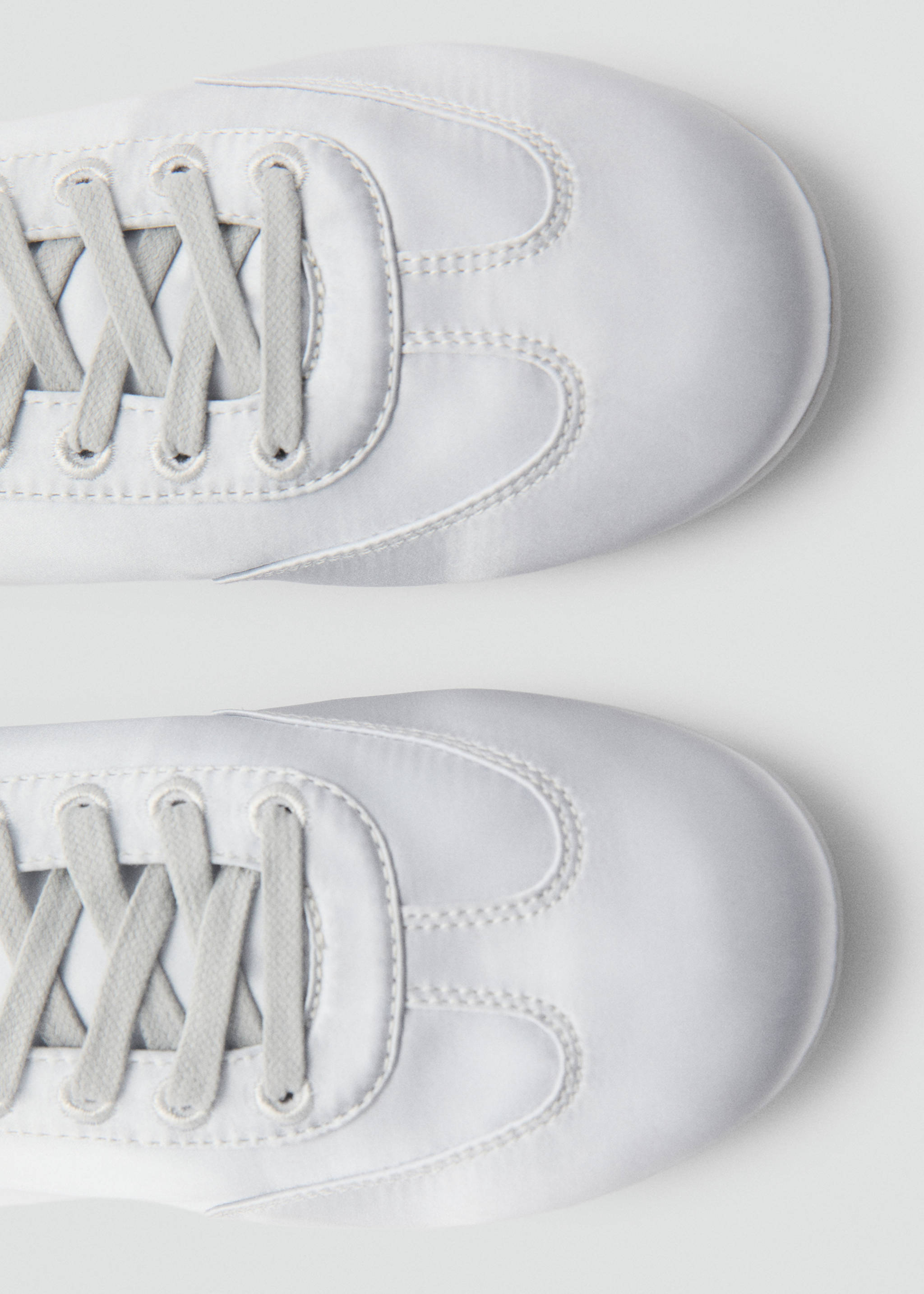 Satin lace-up trainers - Details of the article 2