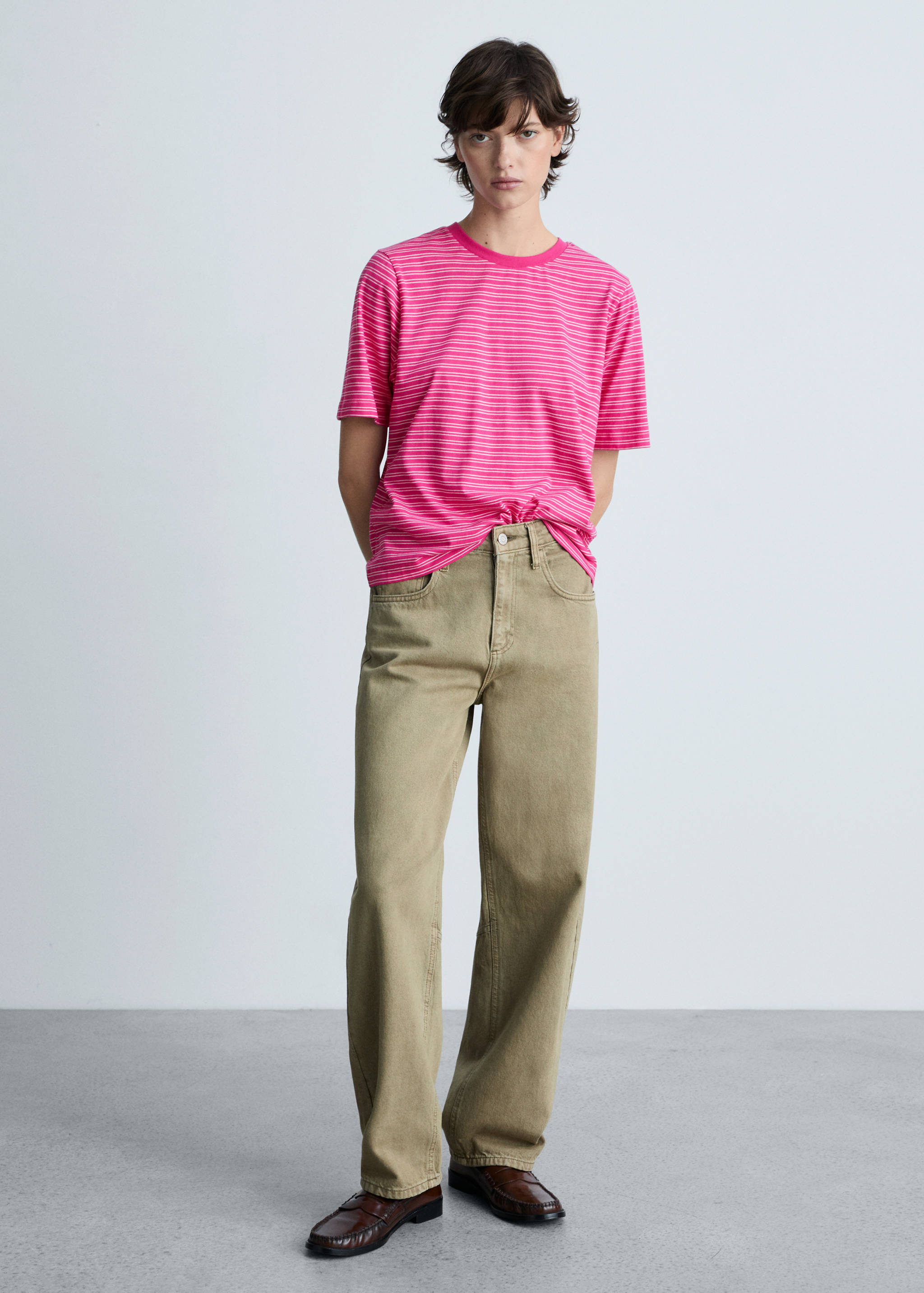 Striped cotton T-shirt - General plane