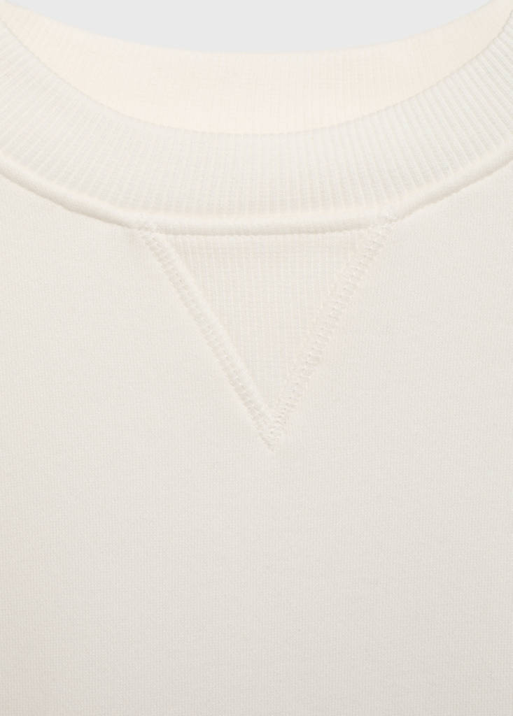 Message cotton sweatshirt — Off White