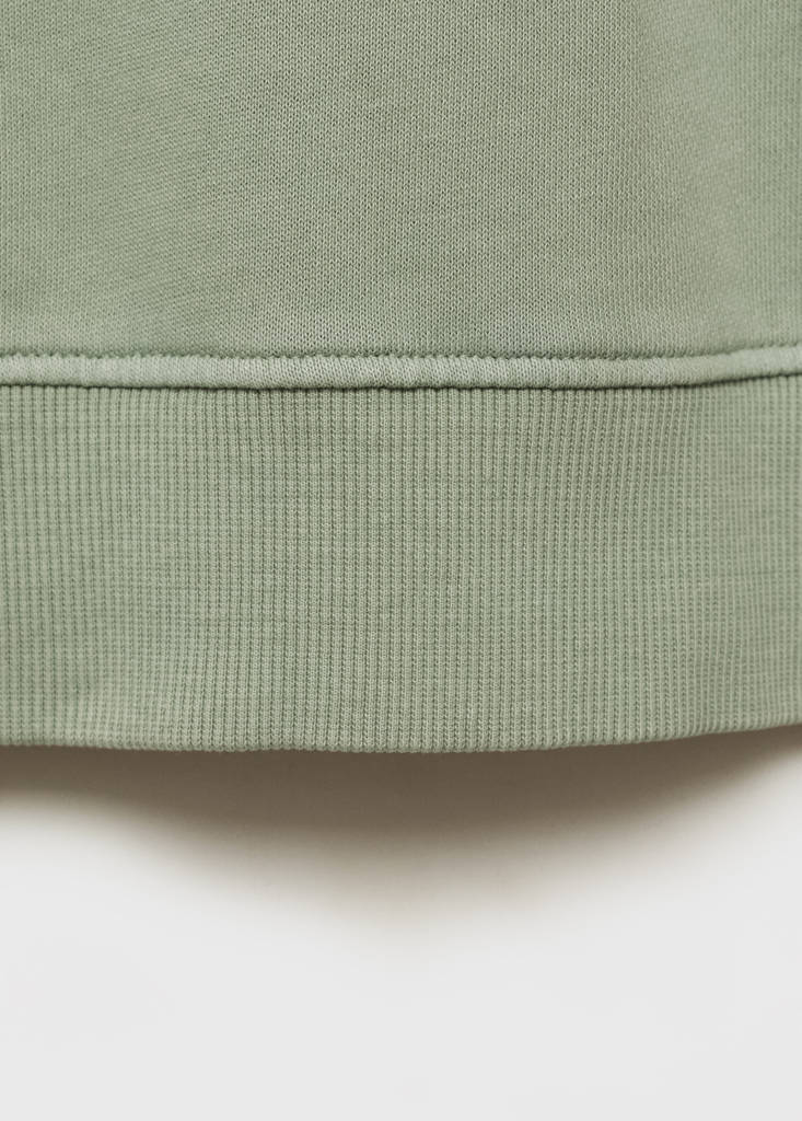 Printed message sweatshirt — Pastel Green