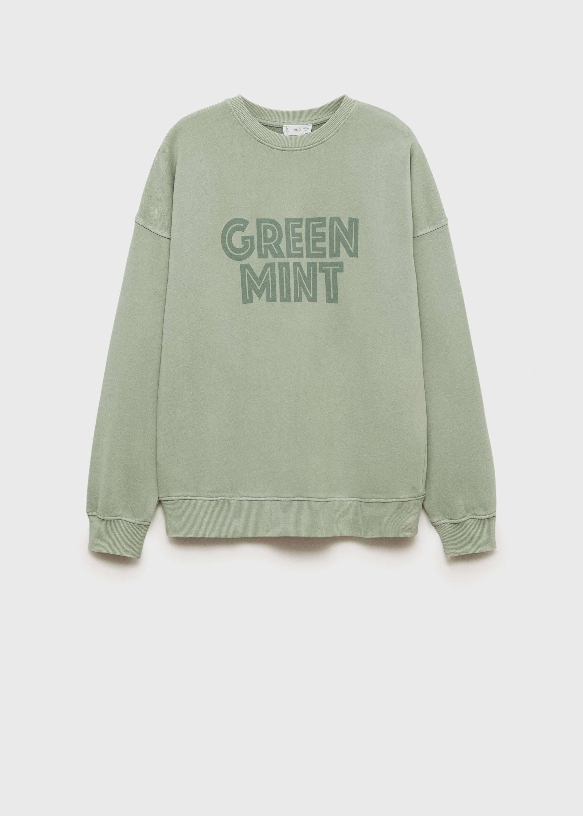 Yazılı ve desenli sweatshirt - Modelsiz ürün