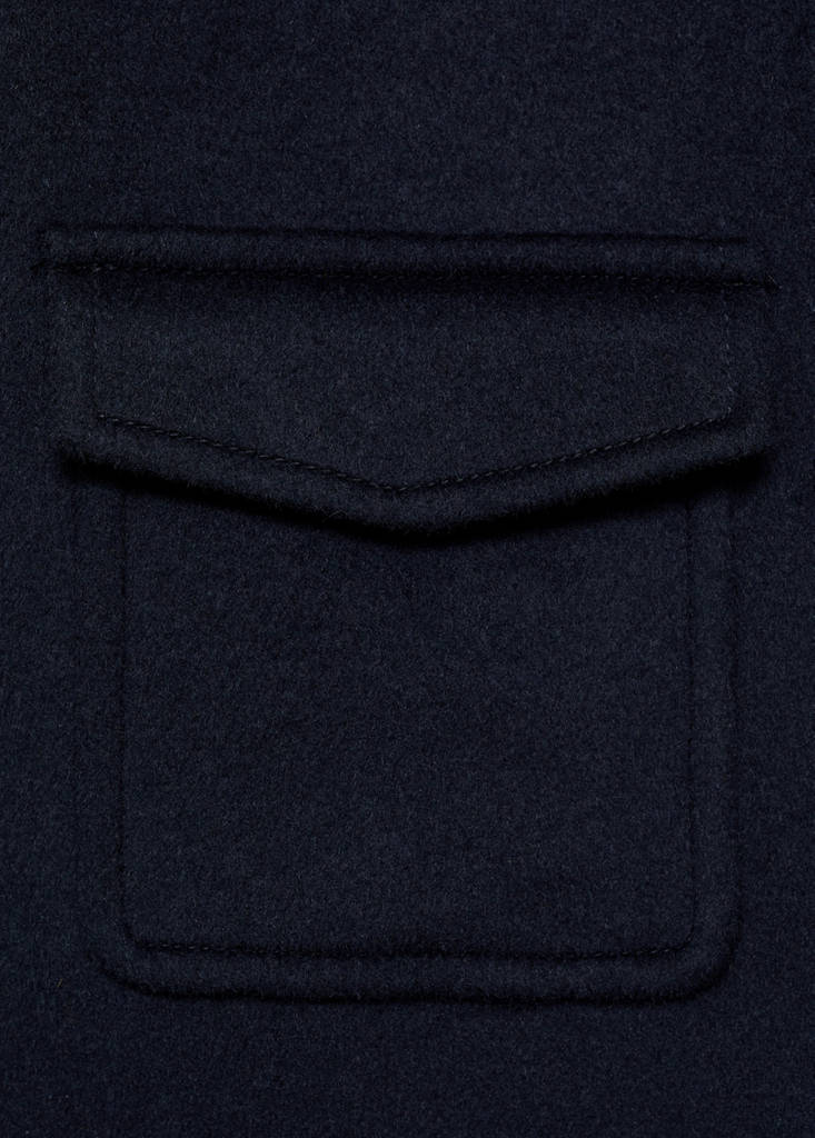 Wool jacket with pockets — Dark Navy