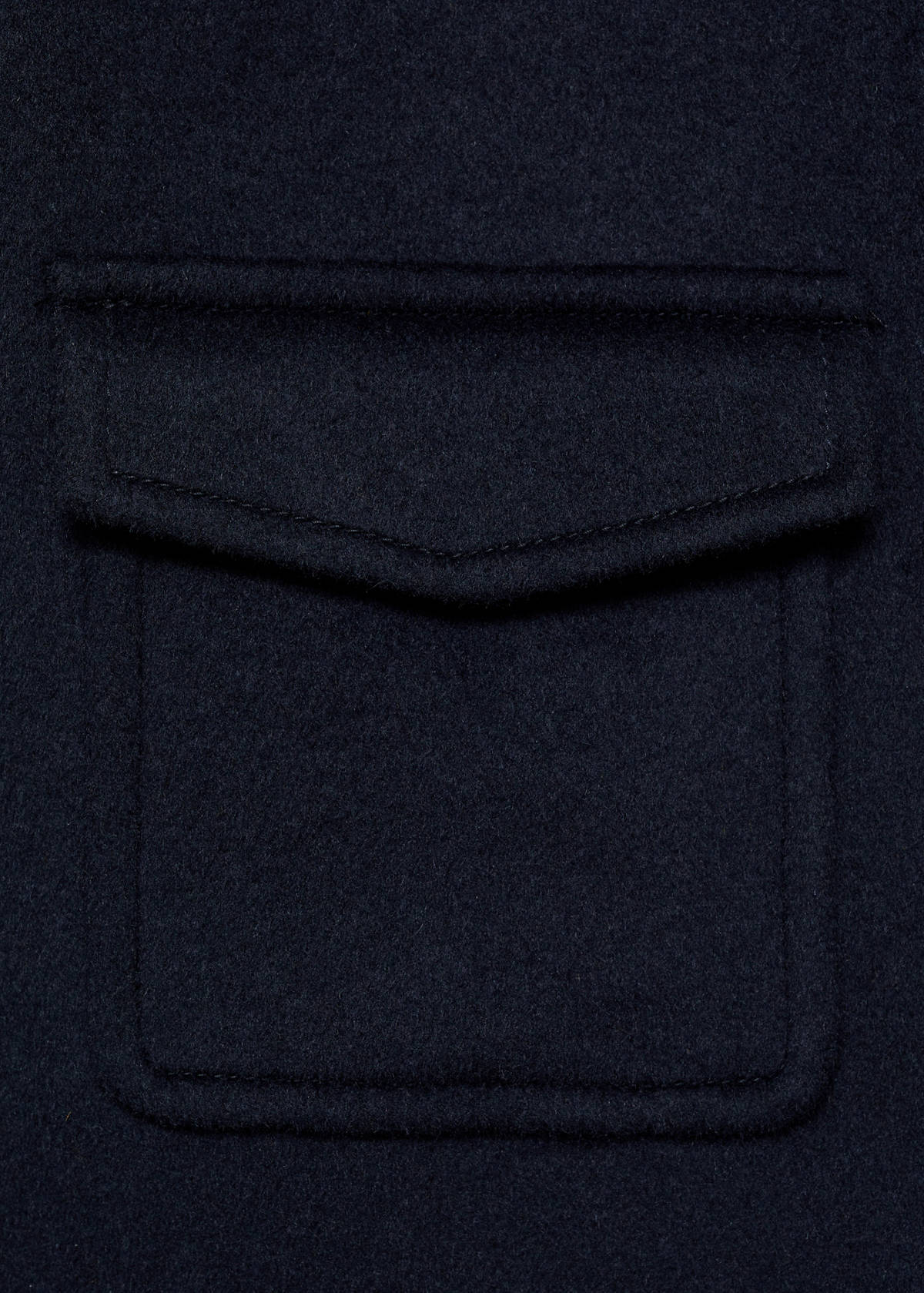 Wool jacket with pockets — Dark Navy
