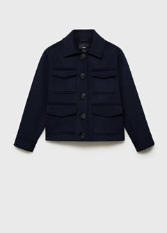 Wool jacket with pockets — Dark Navy 6