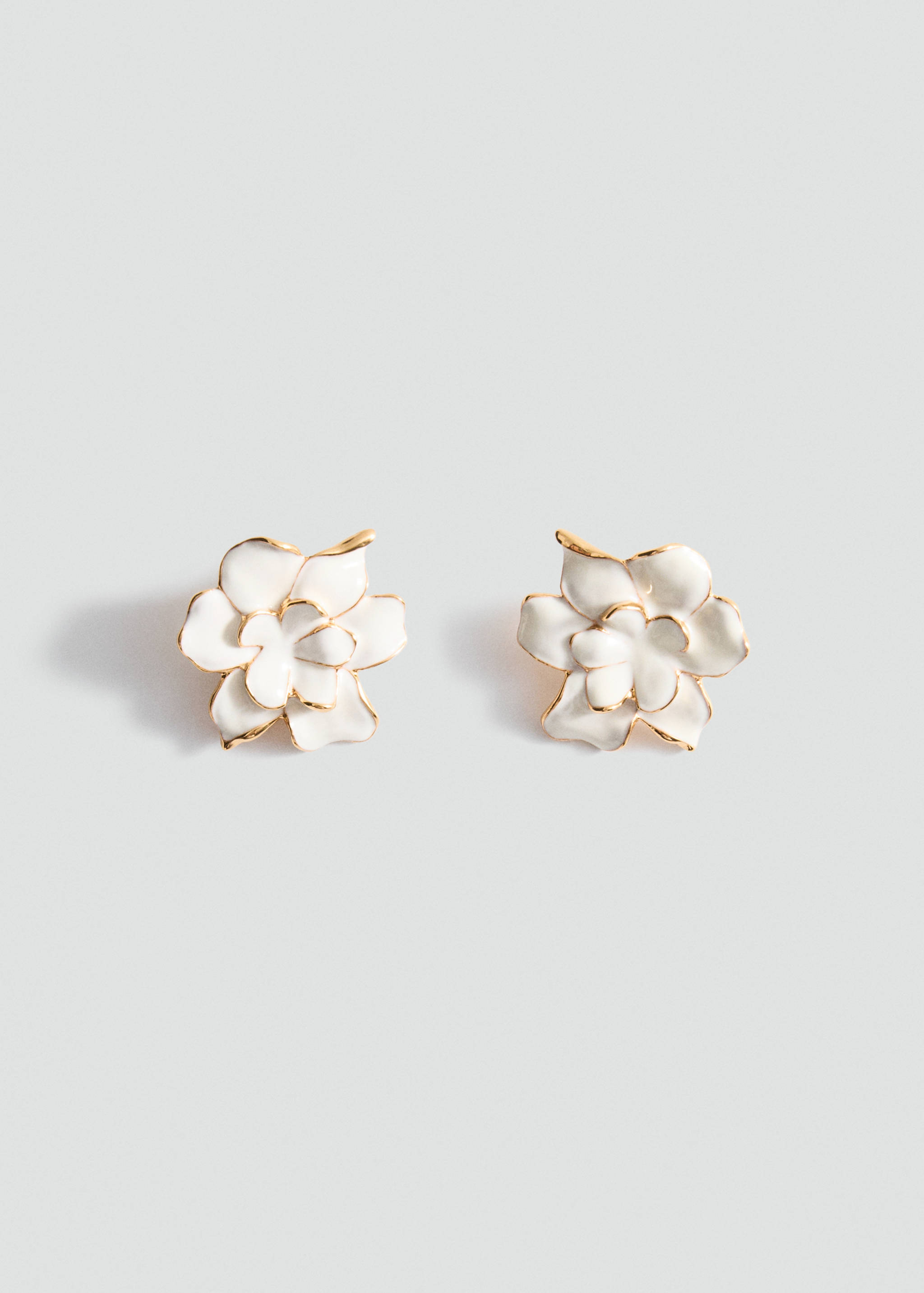 Boucles d'oreilles double fleur - Article sans modèle