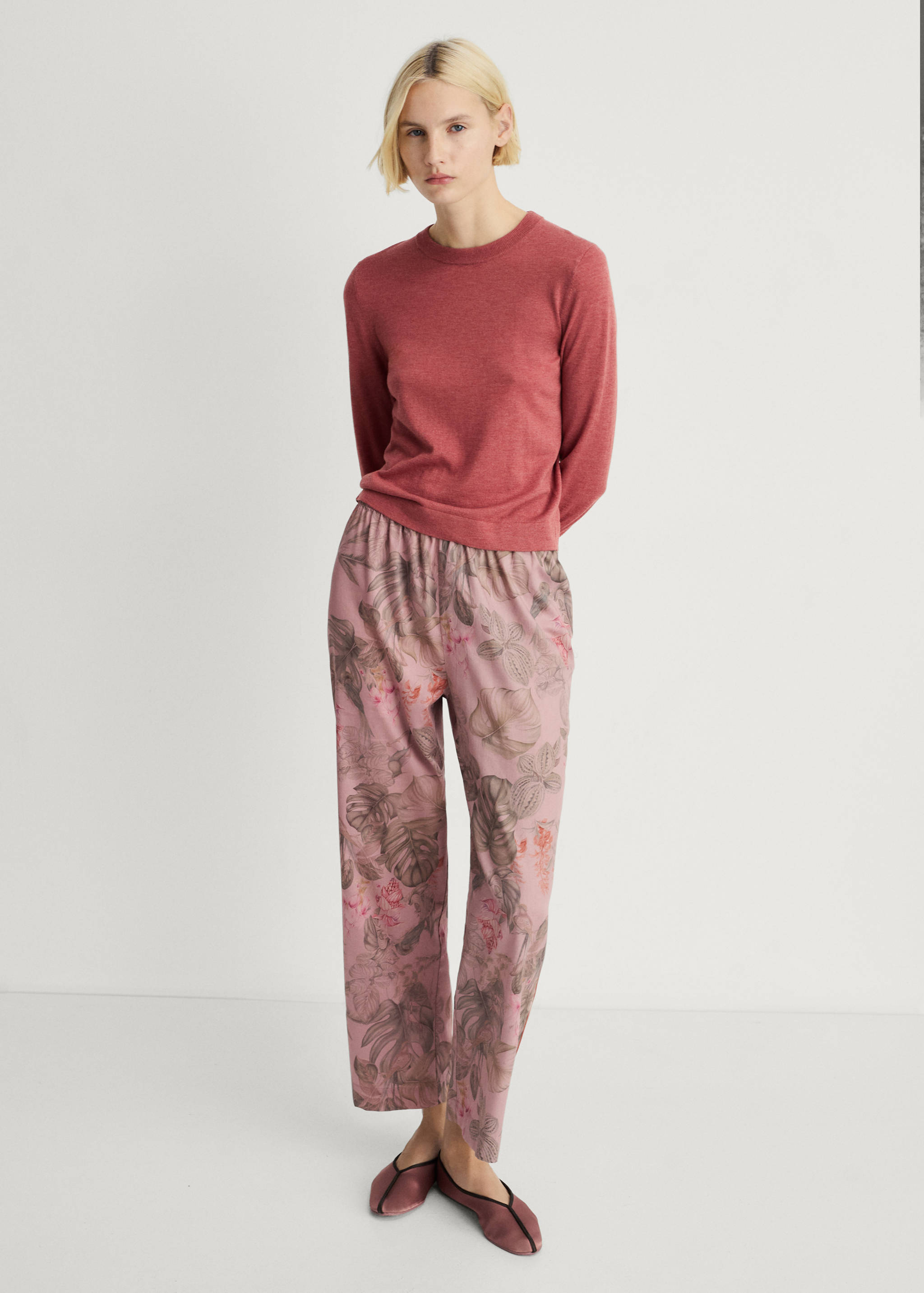 Jersey punto cuello redondo - Plano general