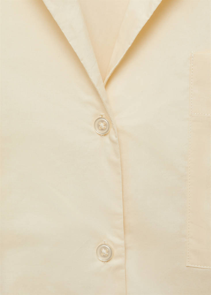 Garment-washed cotton nightgown — Vanilla