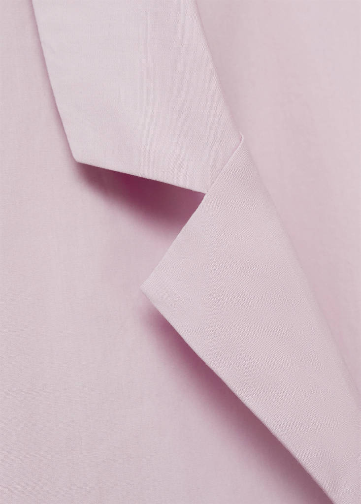 Garment-washed cotton nightgown — Lilac