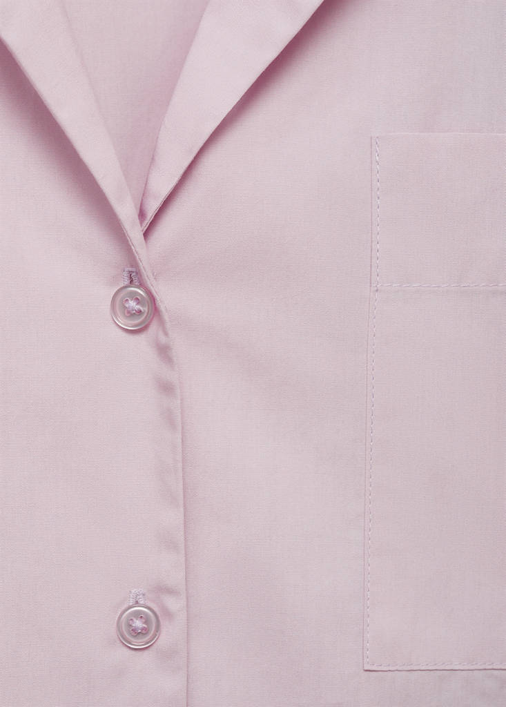 Garment-washed cotton nightgown — Lilac
