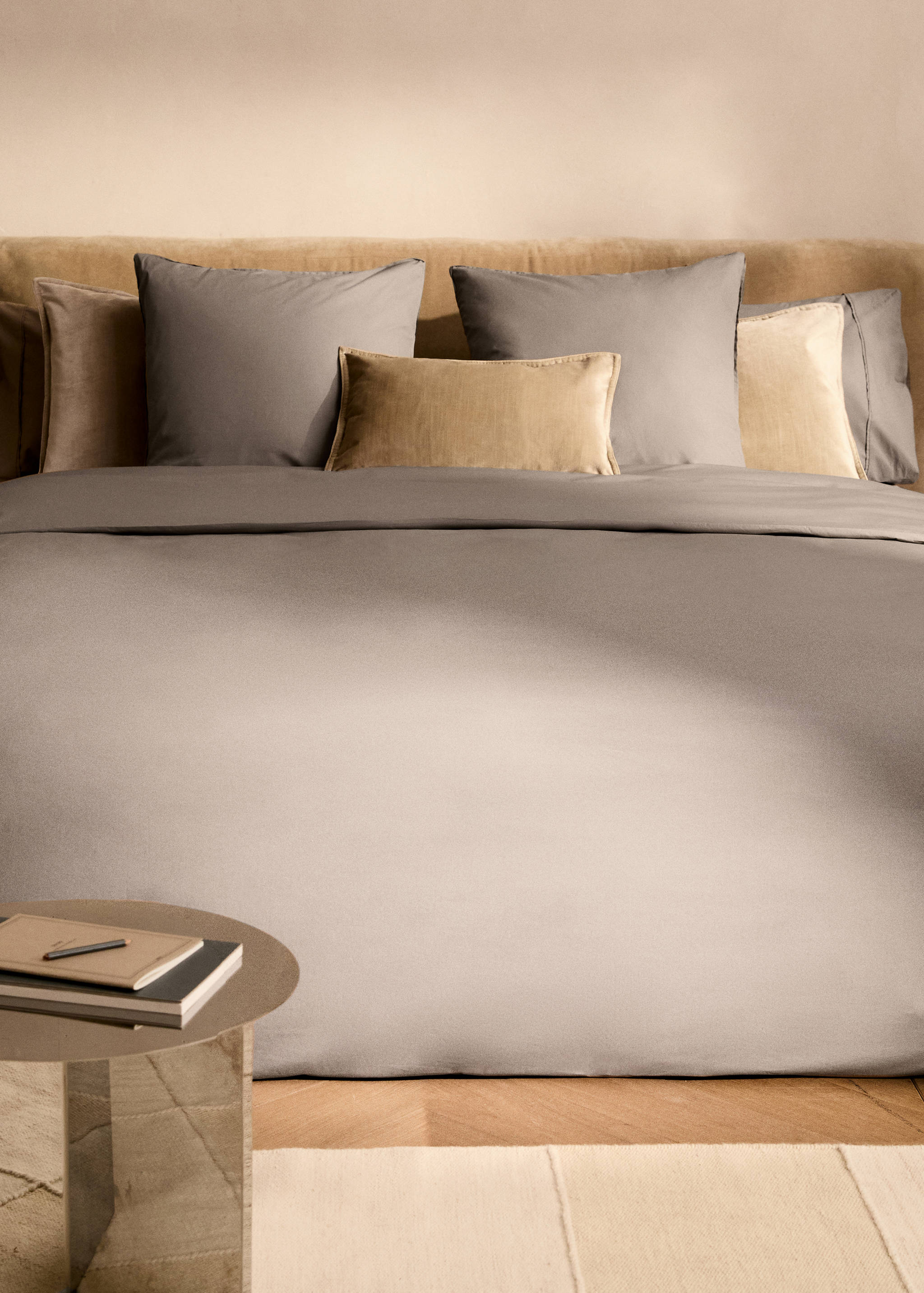 Bettbezug aus Baumwoll-Perkal mit Fadendichte 300 für 150/160 cm Bett - Allgemeine Ansicht