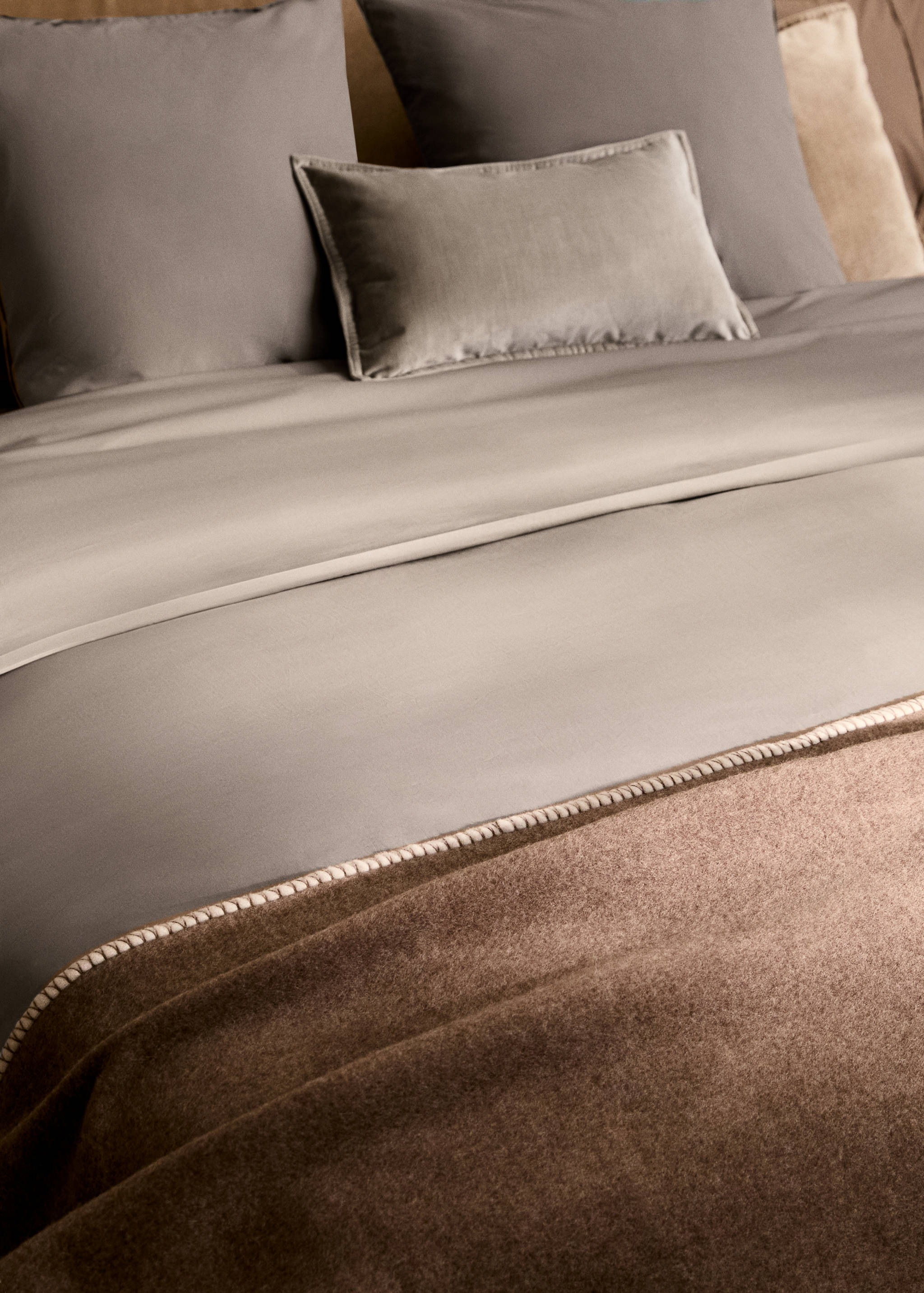 Bettbezug aus Baumwoll-Perkal mit Fadendichte 300 für 150/160 cm Bett - Detail des Artikels 7
