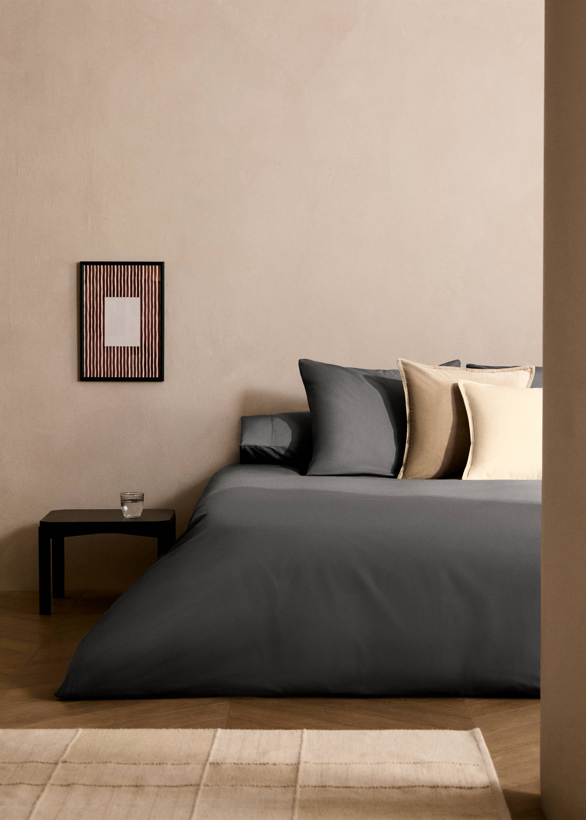 Bettbezug aus Baumwoll-Perkal mit Fadendichte 300 für 150/160 cm Bett - Allgemeine Ansicht